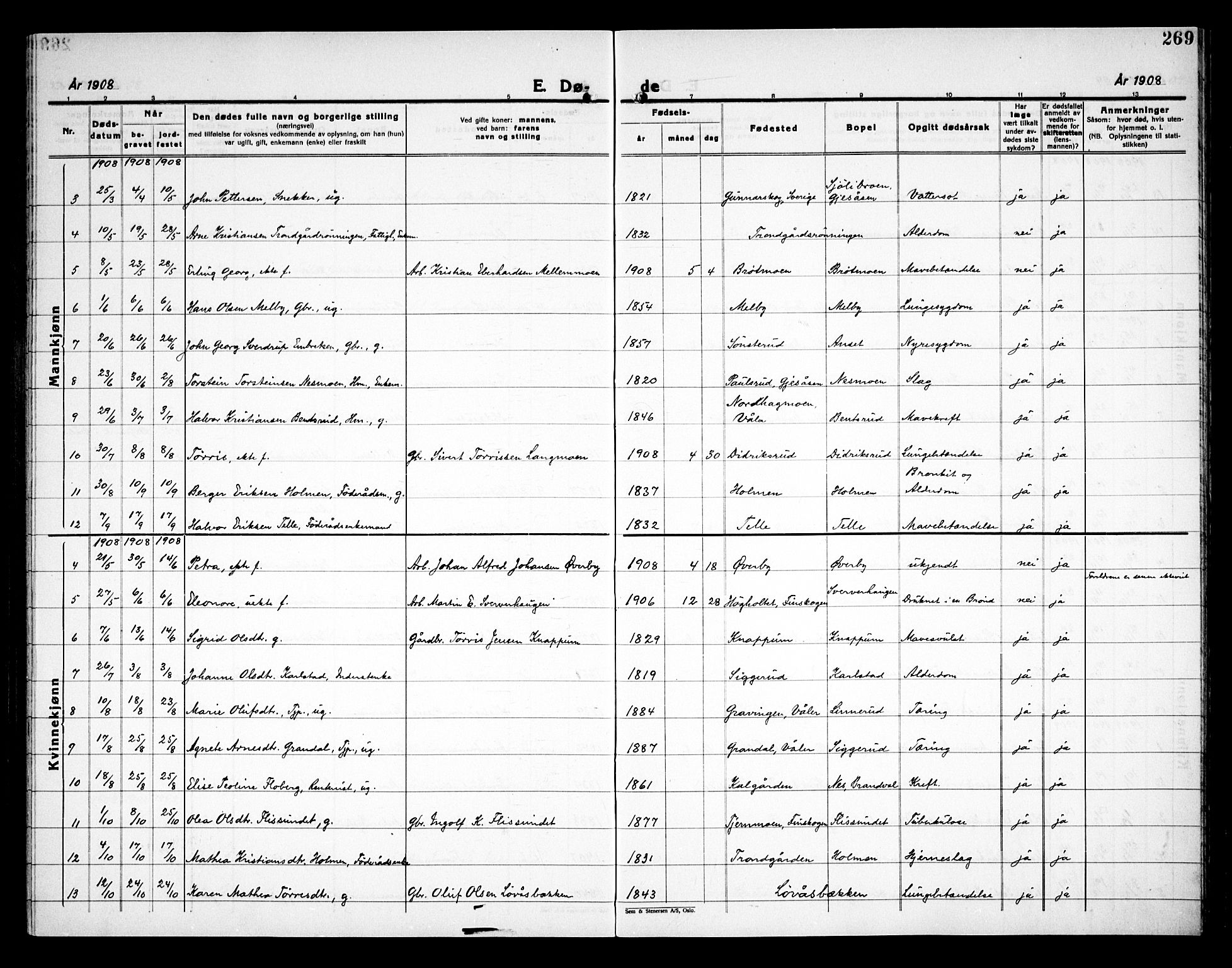 Åsnes prestekontor, AV/SAH-PREST-042/H/Ha/Haa/L0000C: Parish register (official) no. 0A, 1890-1929, p. 269