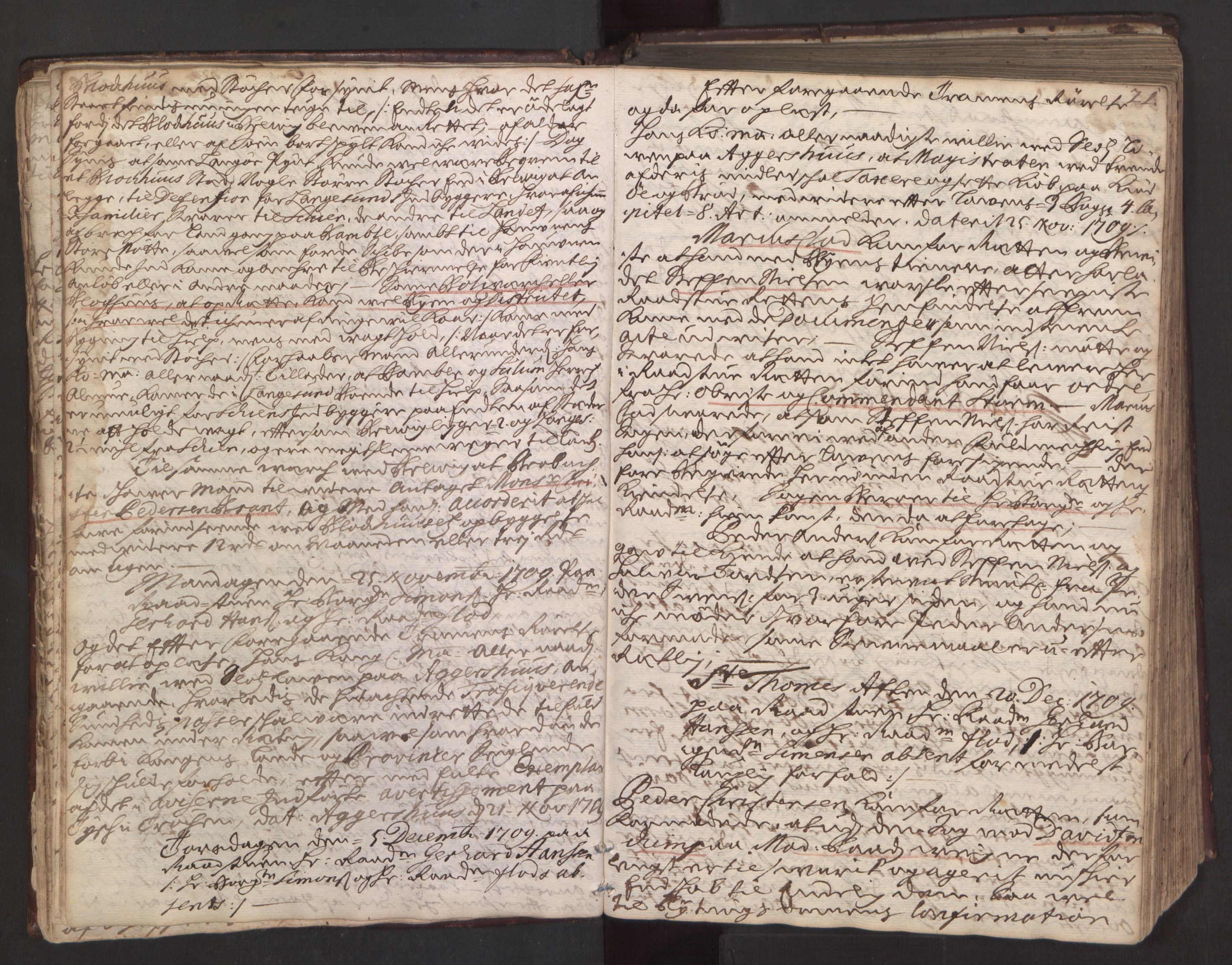 Skien rådstuerett, AV/SAKO-A-801/F/Fa/L0003: Rådstuprotokoll, 1709-1716, p. 20b-21a