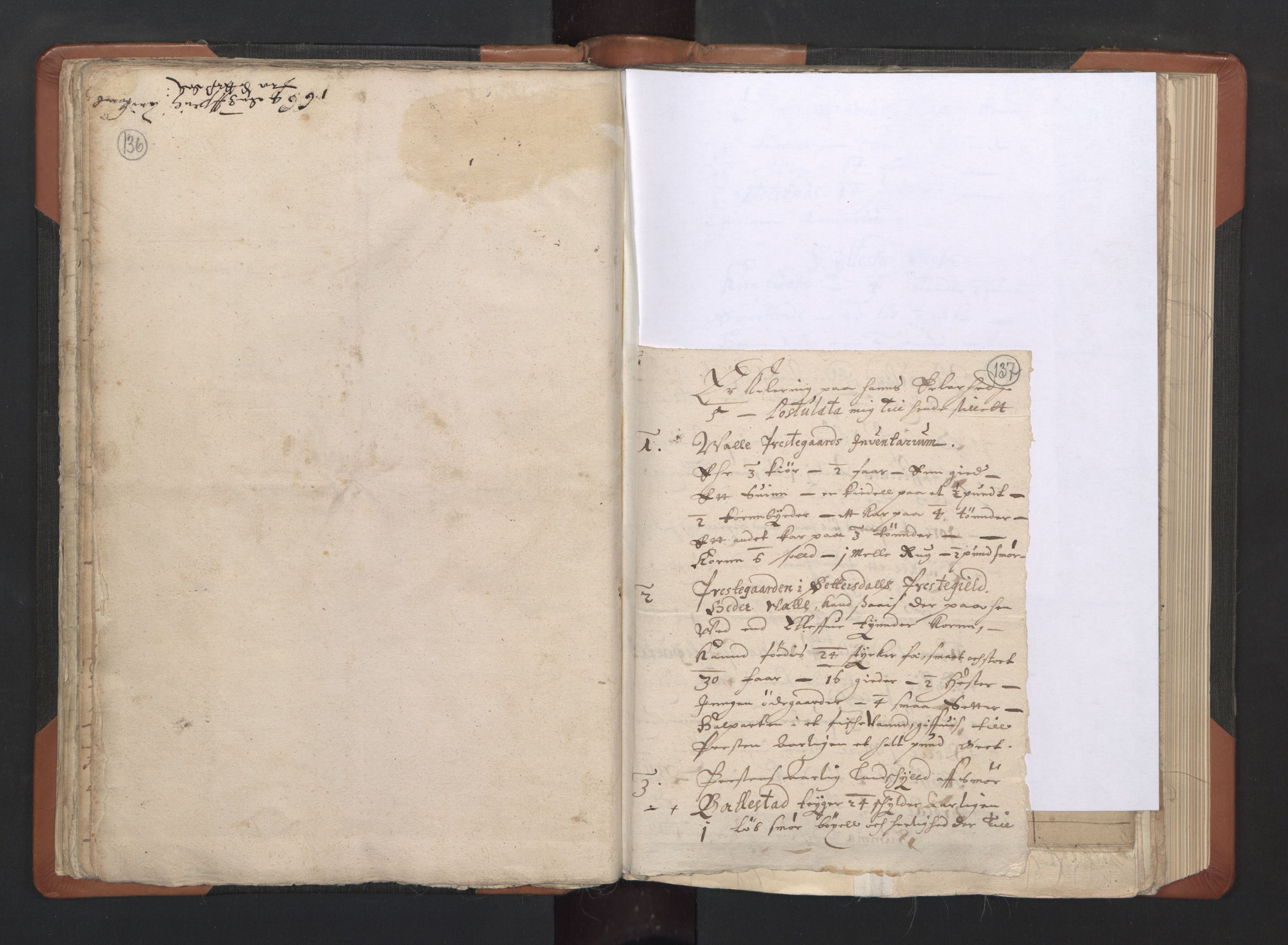 RA, Vicar's Census 1664-1666, no. 14: Råbyggelag deanery, 1664-1666, p. 136-137