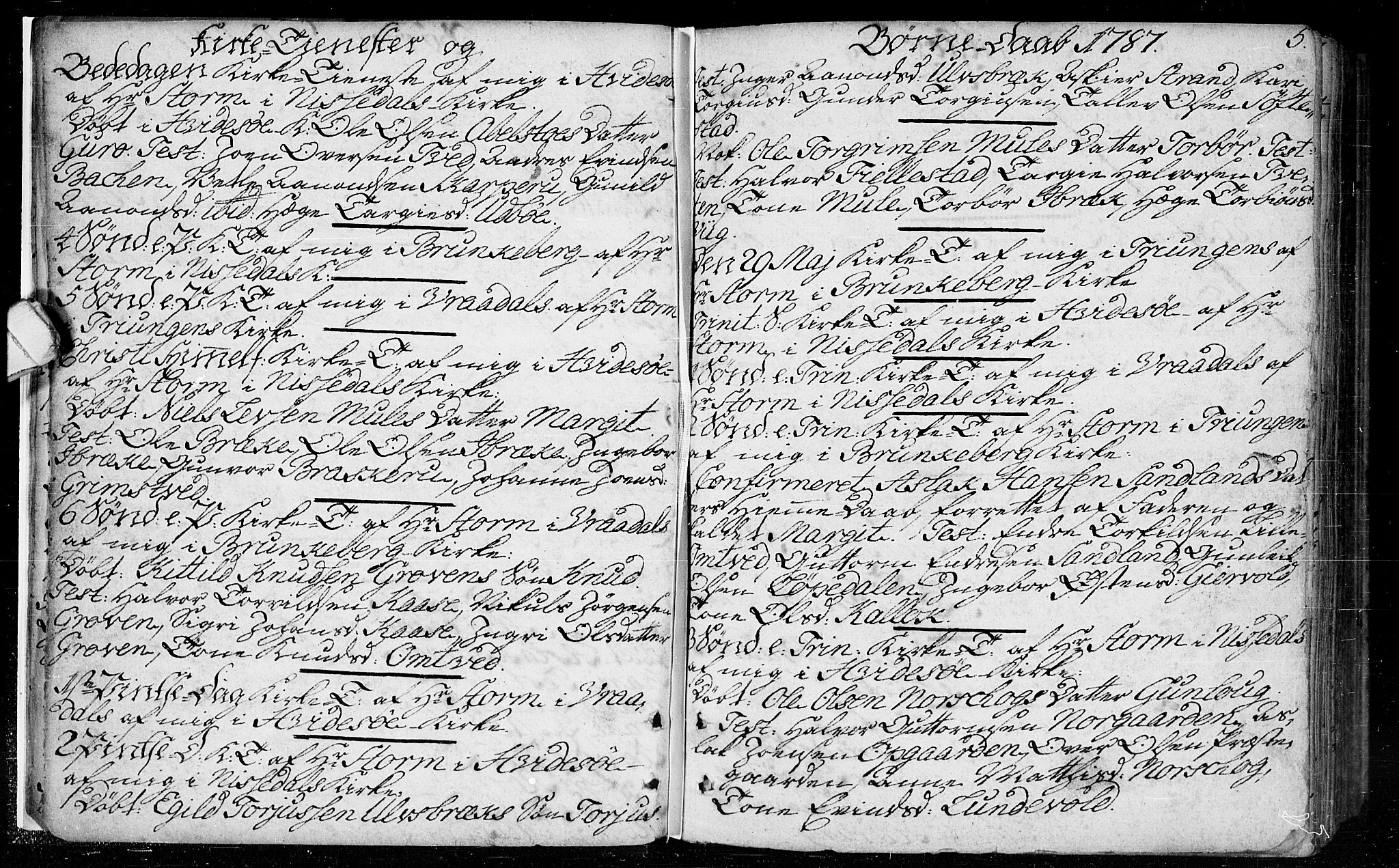 Kviteseid kirkebøker, SAKO/A-276/F/Fa/L0003: Parish register (official) no. I 3, 1787-1799, p. 5