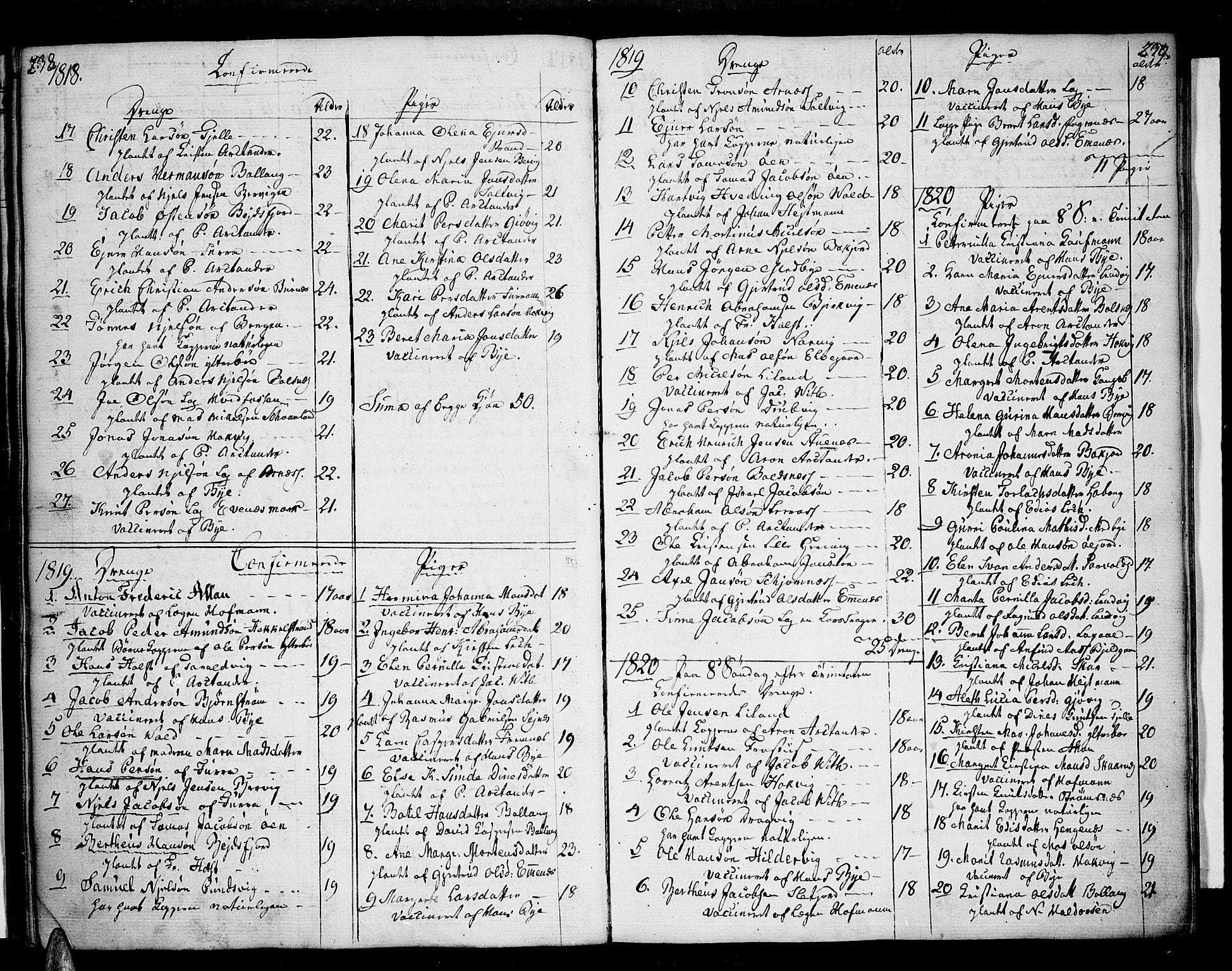 Ministerialprotokoller, klokkerbøker og fødselsregistre - Nordland, SAT/A-1459/863/L0893: Parish register (official) no. 863A05, 1794-1821, p. 238-239