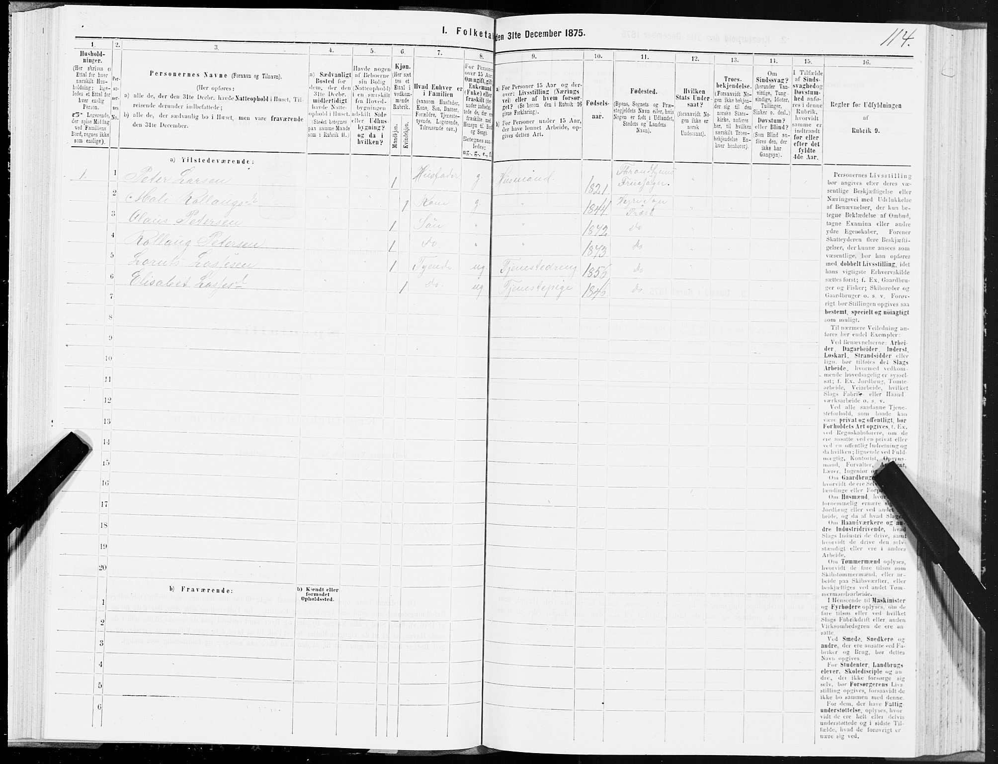 SAT, 1875 census for 1711P Øvre Stjørdal, 1875, p. 3114