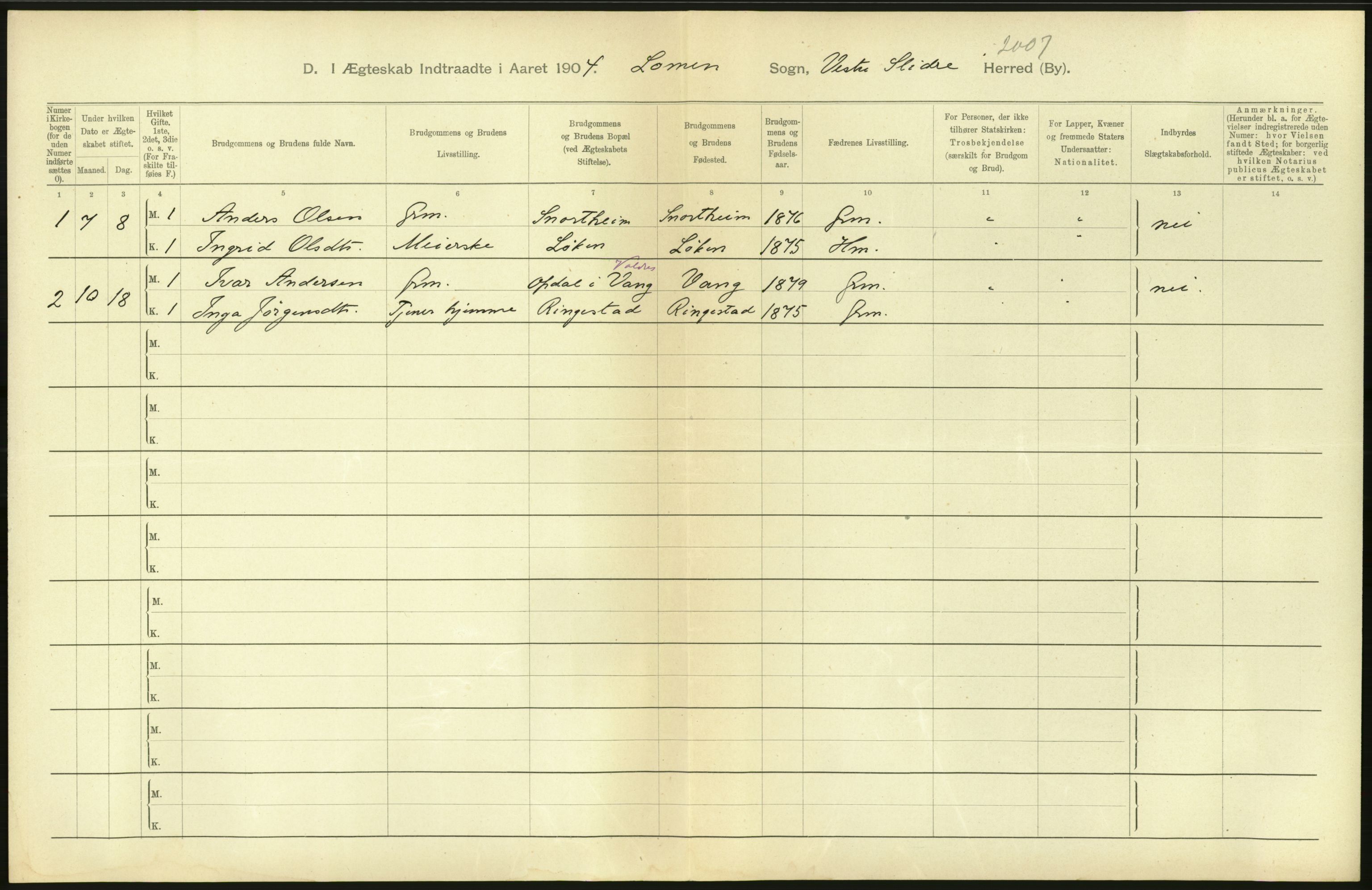 Statistisk sentralbyrå, Sosiodemografiske emner, Befolkning, AV/RA-S-2228/D/Df/Dfa/Dfab/L0006: Kristians amt: Fødte, gifte, døde, 1904, p. 708