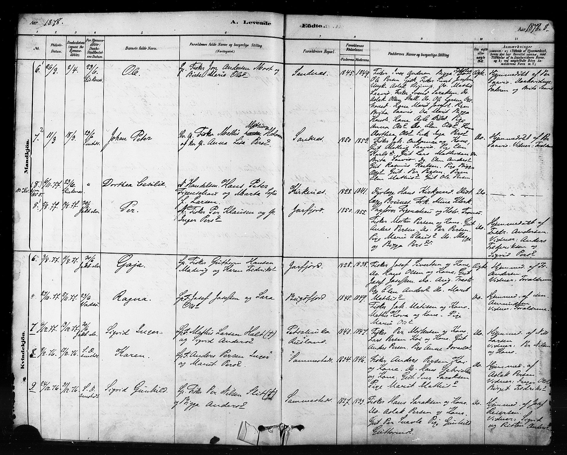 Sør-Varanger sokneprestkontor, AV/SATØ-S-1331/H/Ha/L0003kirke: Parish register (official) no. 3, 1878-1891, p. 3