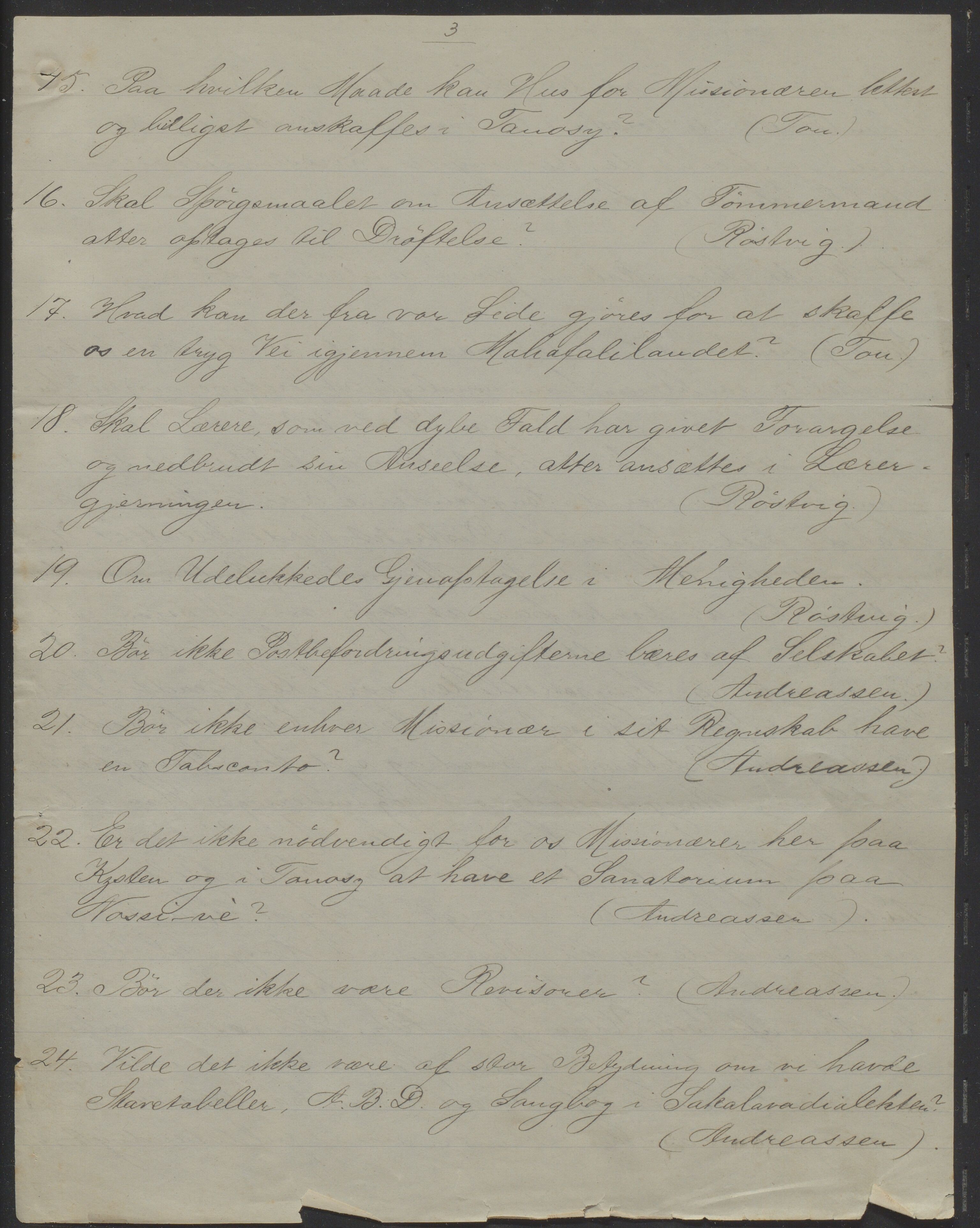 Det Norske Misjonsselskap - hovedadministrasjonen, VID/MA-A-1045/D/Da/Daa/L0039/0003: Konferansereferat og årsberetninger / Konferansereferat fra Vest-Madagaskar., 1892, p. 3