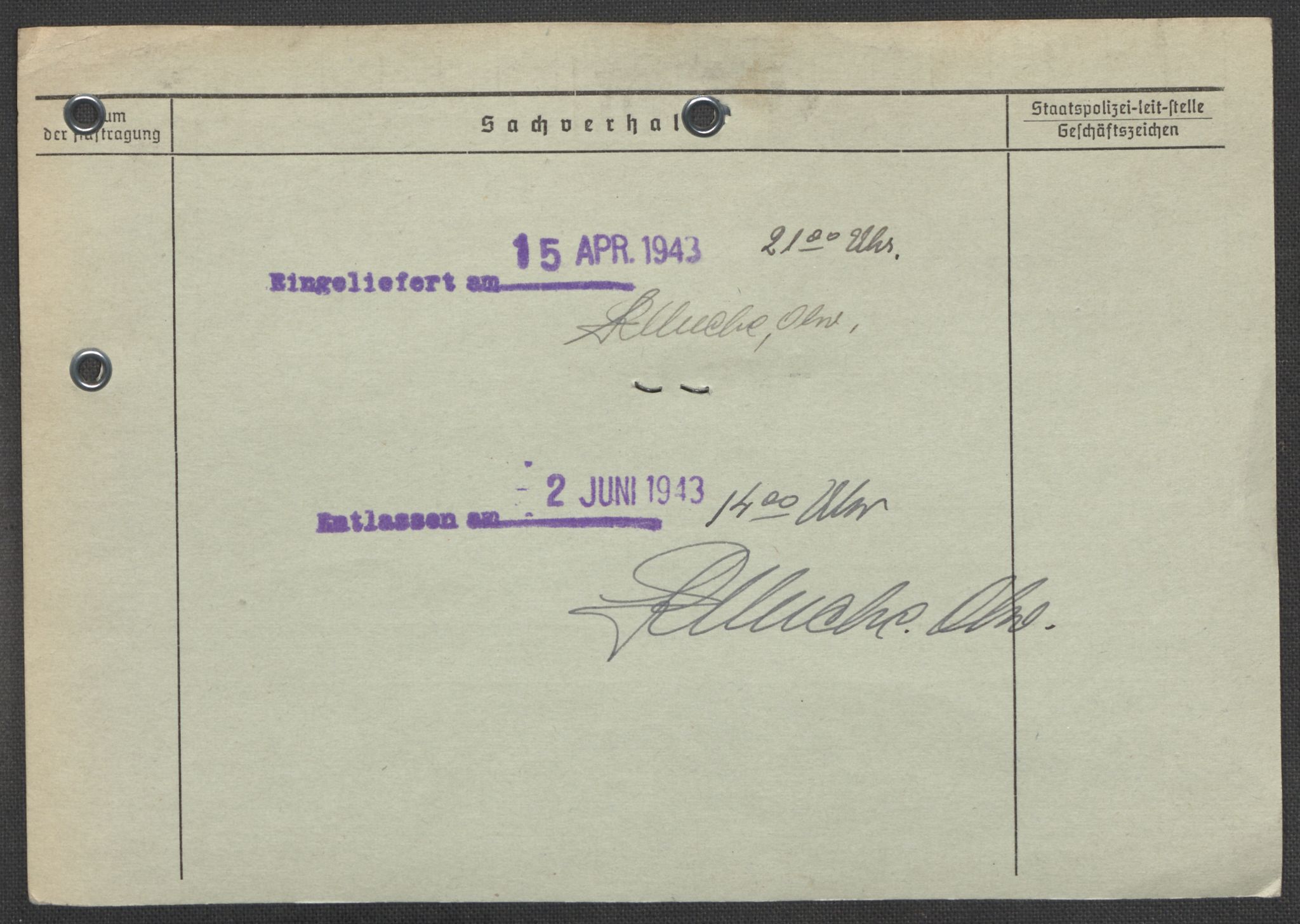 Befehlshaber der Sicherheitspolizei und des SD, RA/RAFA-5969/E/Ea/Eaa/L0009: Register over norske fanger i Møllergata 19: Ru-Sy, 1940-1945, p. 219