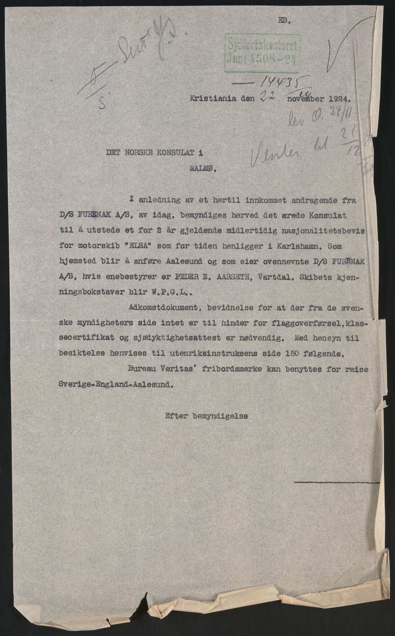 Sjøfartsdirektoratet med forløpere, skipsmapper slettede skip, RA/S-4998/F/Fa/L0292: --, 1869-1930, p. 336