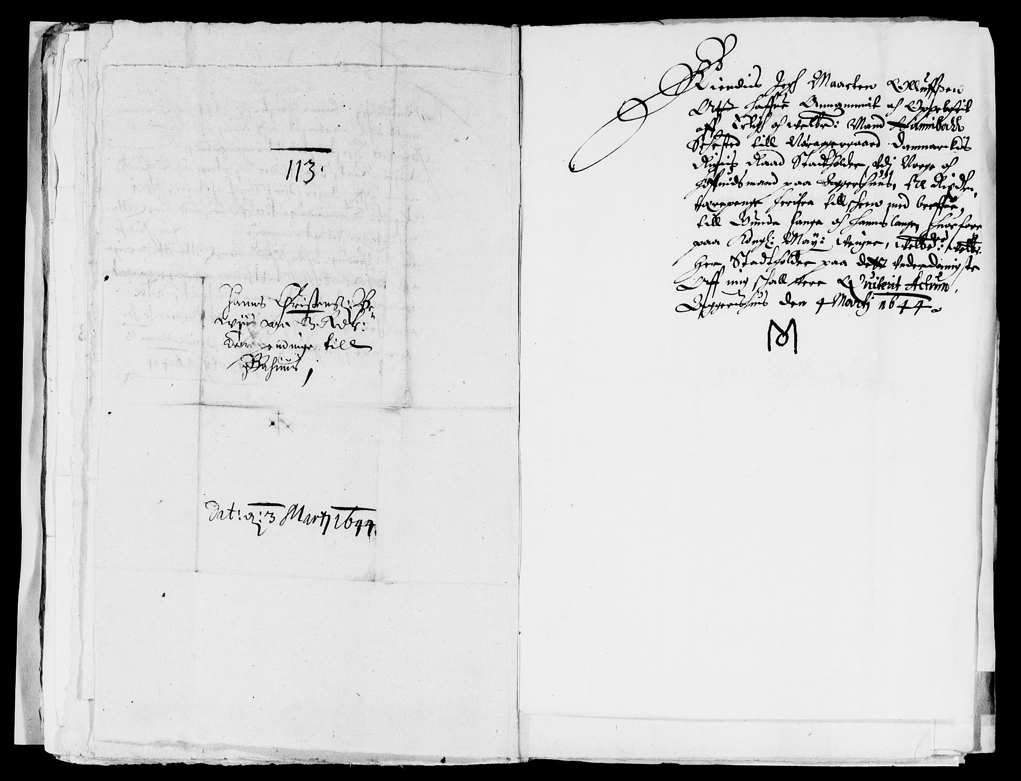 Rentekammeret inntil 1814, Reviderte regnskaper, Lensregnskaper, AV/RA-EA-5023/R/Rb/Rba/L0171: Akershus len, 1643-1644