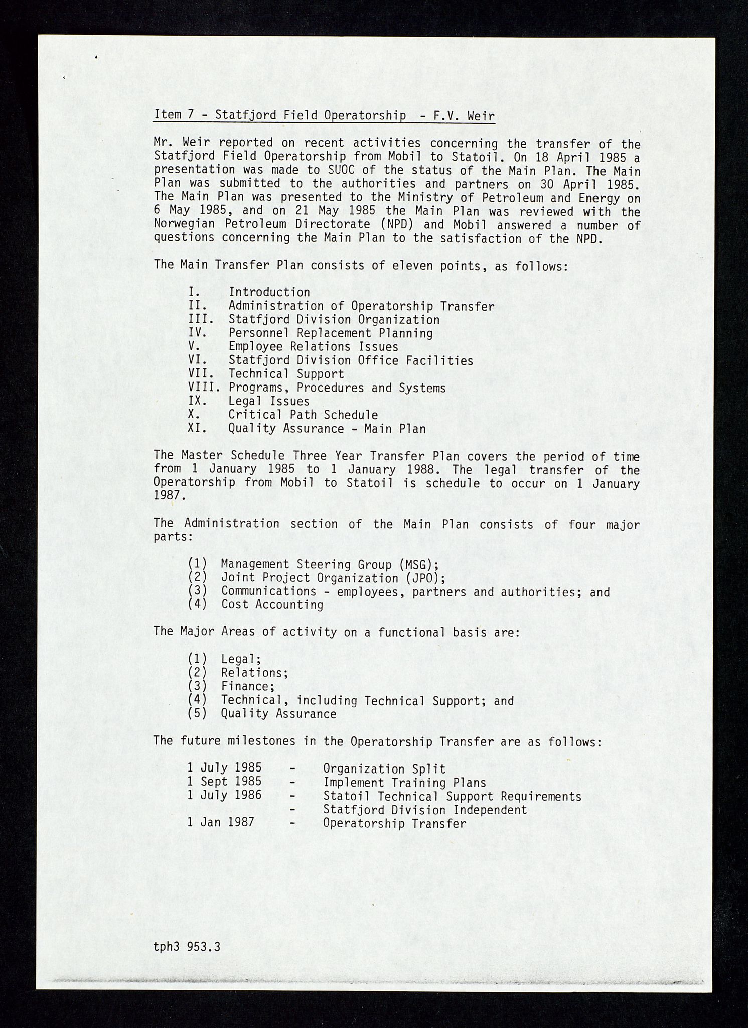 Pa 1578 - Mobil Exploration Norway Incorporated, AV/SAST-A-102024/4/D/Da/L0168: Sak og korrespondanse og styremøter, 1973-1986, p. 214