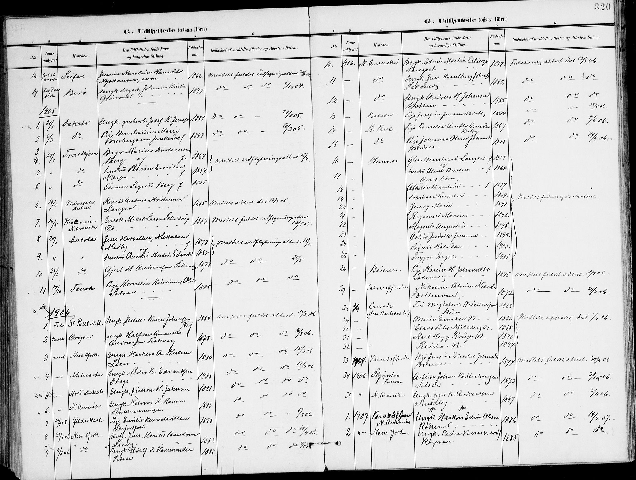 Ministerialprotokoller, klokkerbøker og fødselsregistre - Nordland, SAT/A-1459/847/L0672: Parish register (official) no. 847A12, 1902-1919, p. 320
