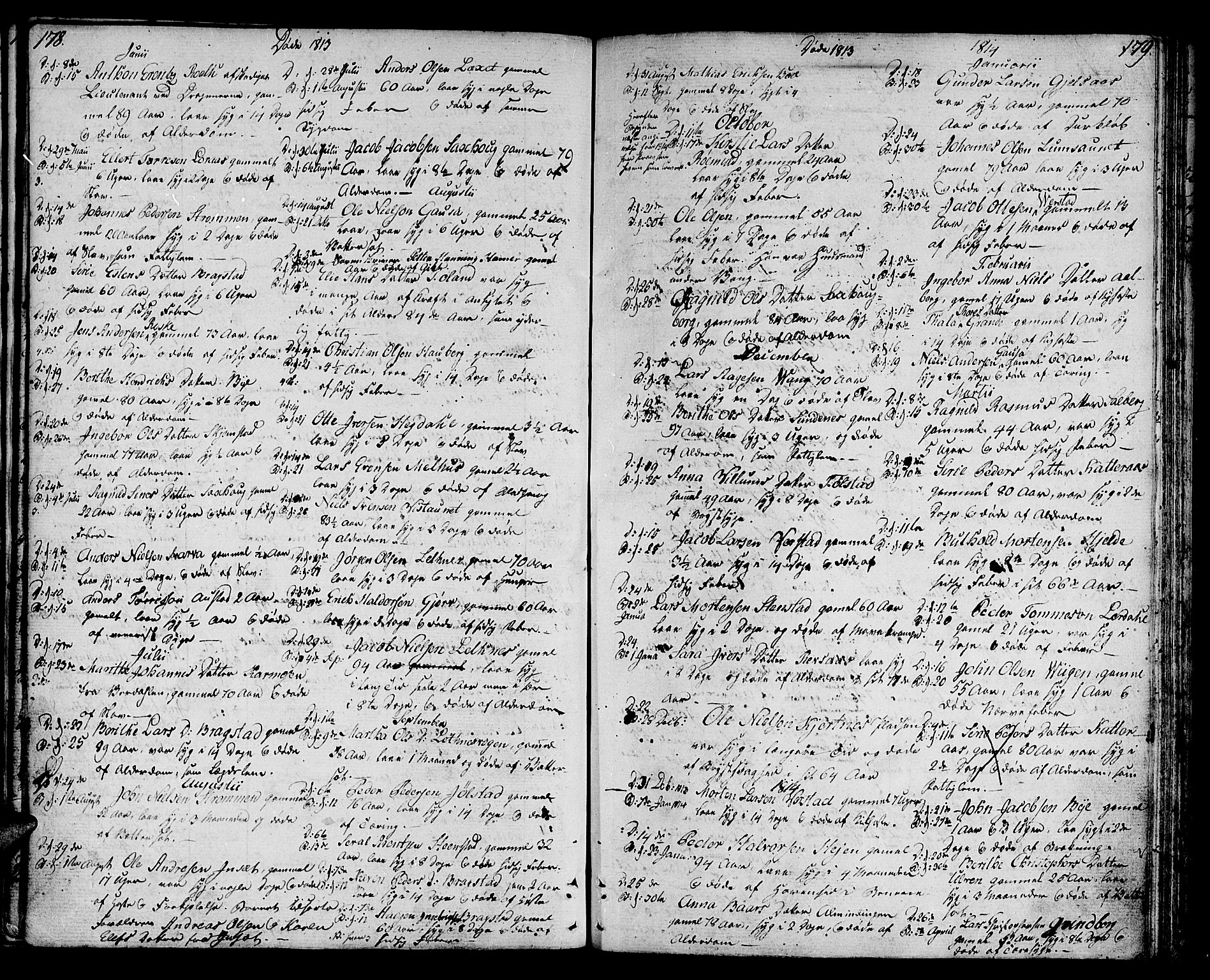 Ministerialprotokoller, klokkerbøker og fødselsregistre - Nord-Trøndelag, AV/SAT-A-1458/730/L0274: Parish register (official) no. 730A03, 1802-1816, p. 178-179