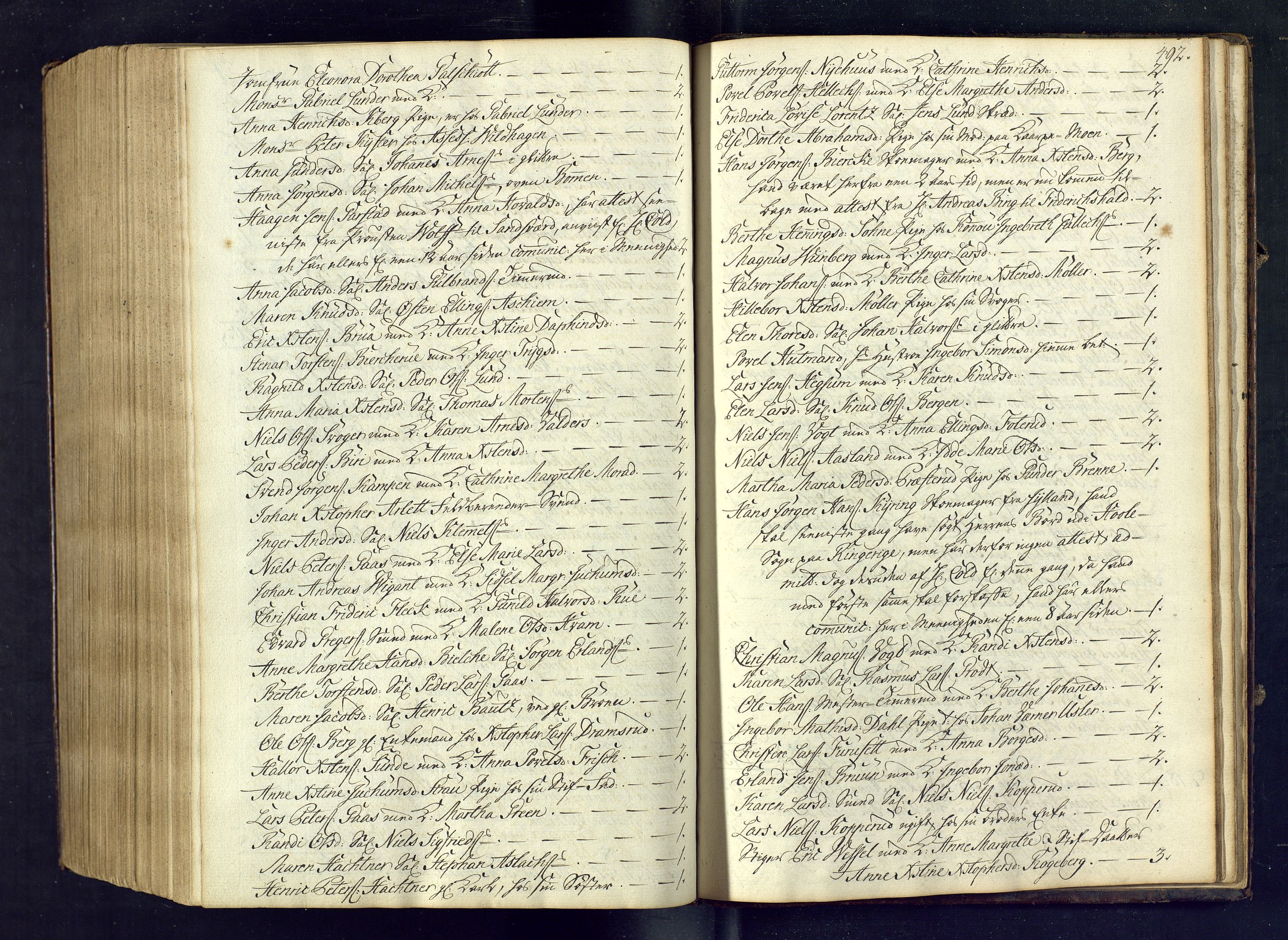 Kongsberg kirkebøker, SAKO/A-22/M/Ma/L0005: Communicants register no. 5, 1755-1761, p. 492