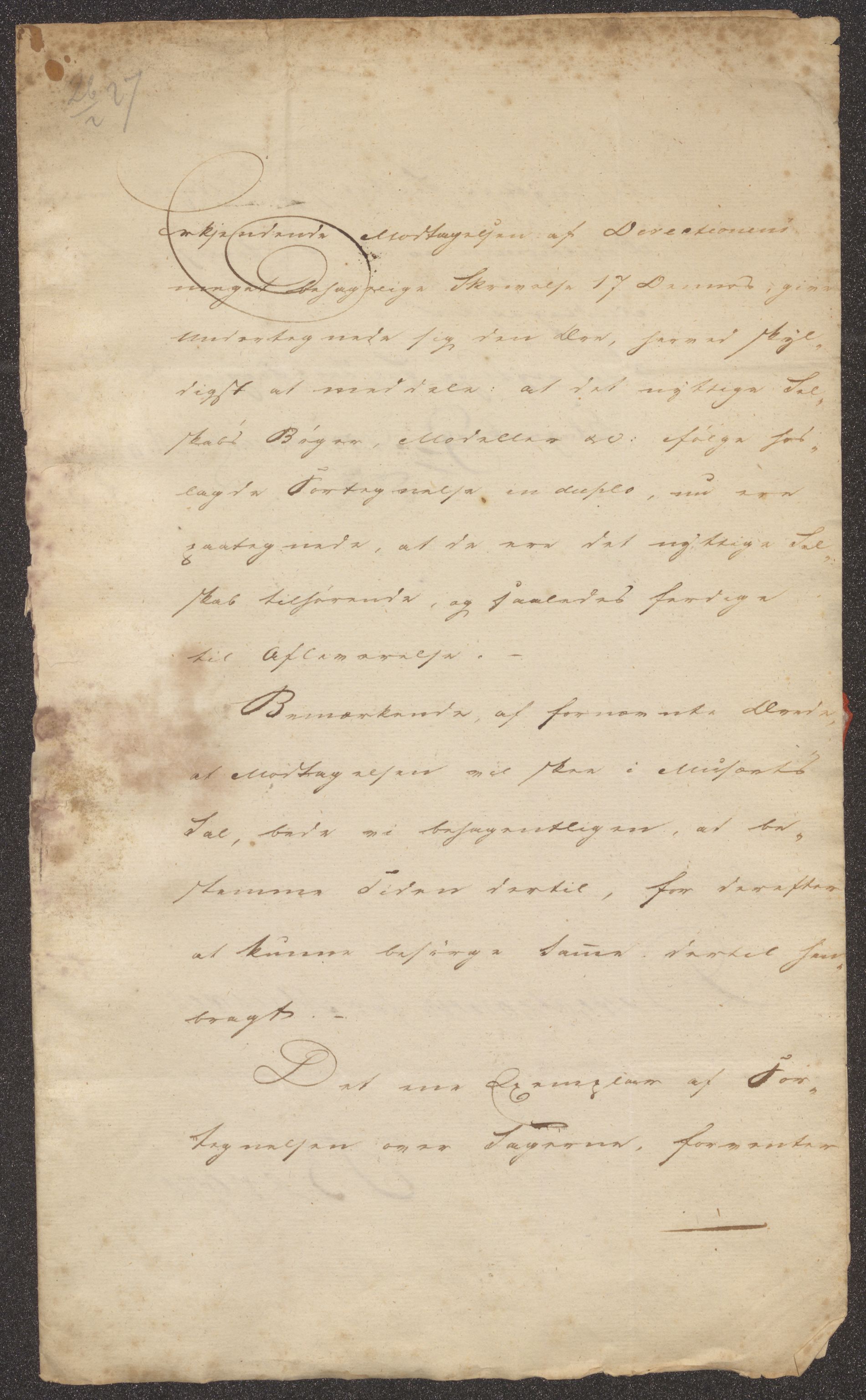 Bergens Museum. Direksjonen/ styret, UMB/A007/D/Da/L0002/0003: Innkommende brev 1827 / Innkommende brev 1827, 1827