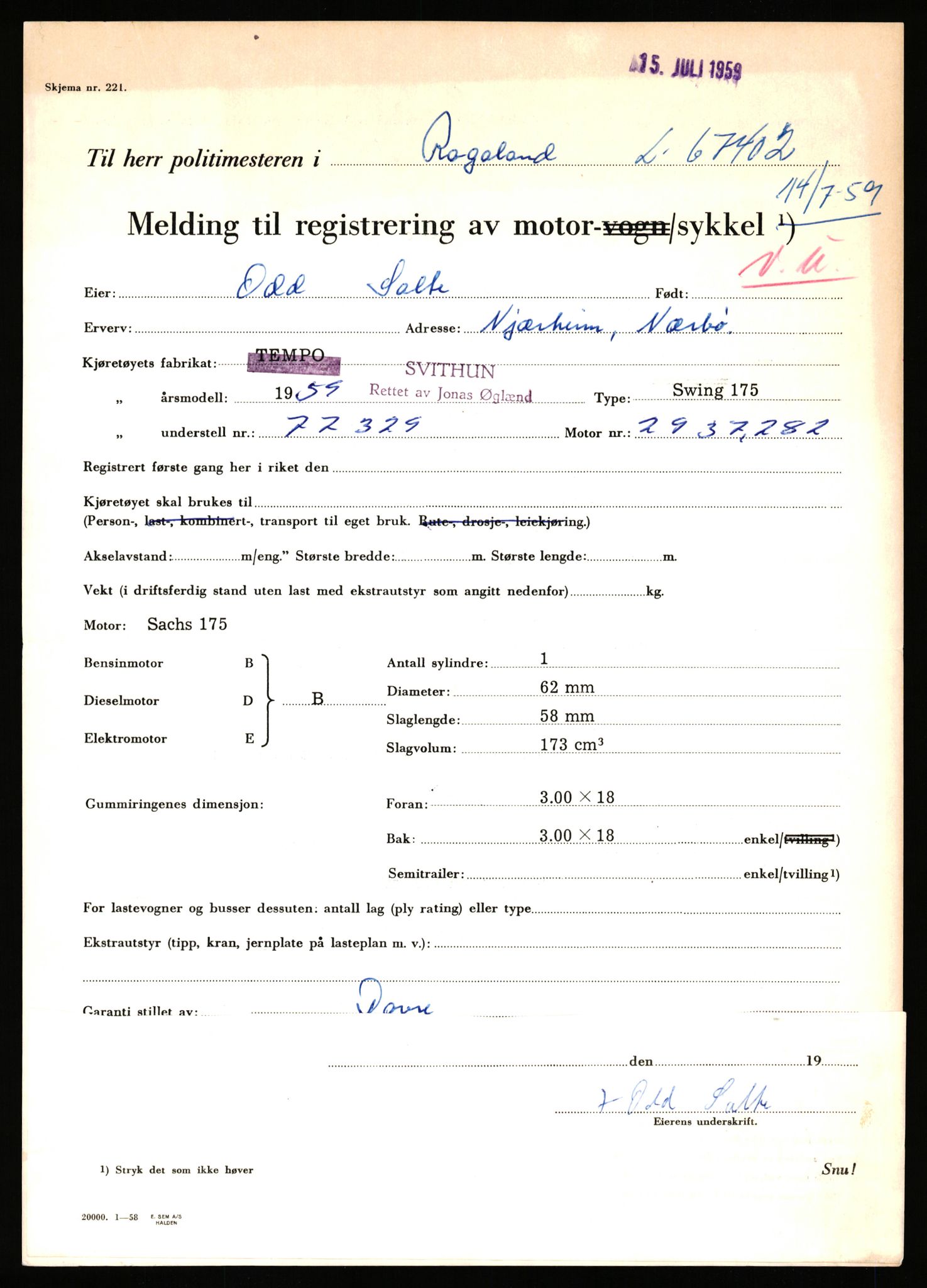 Stavanger trafikkstasjon, AV/SAST-A-101942/0/F/L0065: L-65400 - L-67649, 1930-1971, p. 1323