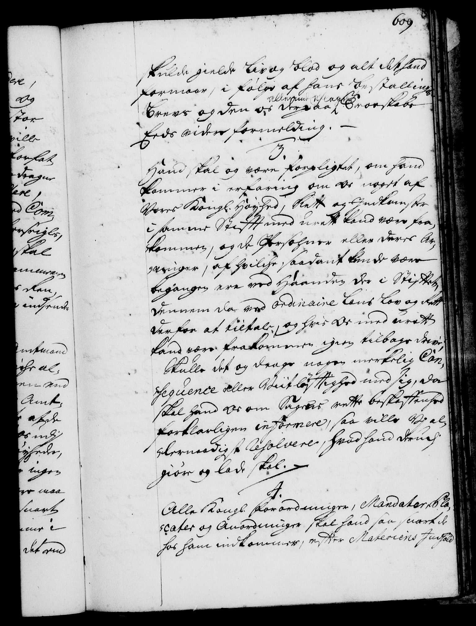 Rentekammeret, Kammerkanselliet, RA/EA-3111/G/Gg/Ggi/L0001: Norsk instruksjonsprotokoll med register (merket RK 53.34), 1720-1729, p. 609