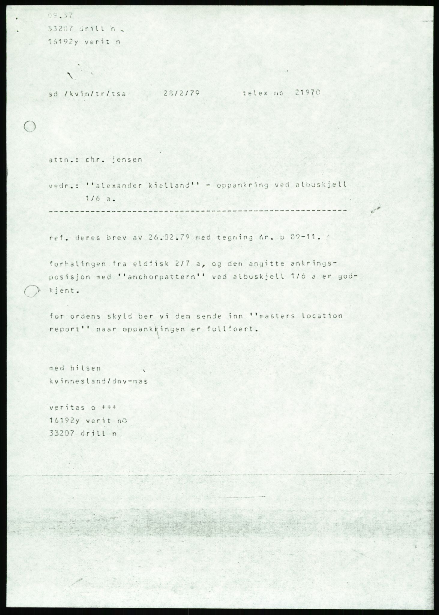 Justisdepartementet, Granskningskommisjonen ved Alexander Kielland-ulykken 27.3.1980, AV/RA-S-1165/D/L0002: I Det norske Veritas (I1-I5, I7-I11, I14-I17, I21-I28, I30-I31)/B Stavanger Drilling A/S (B4), 1980-1981, p. 56