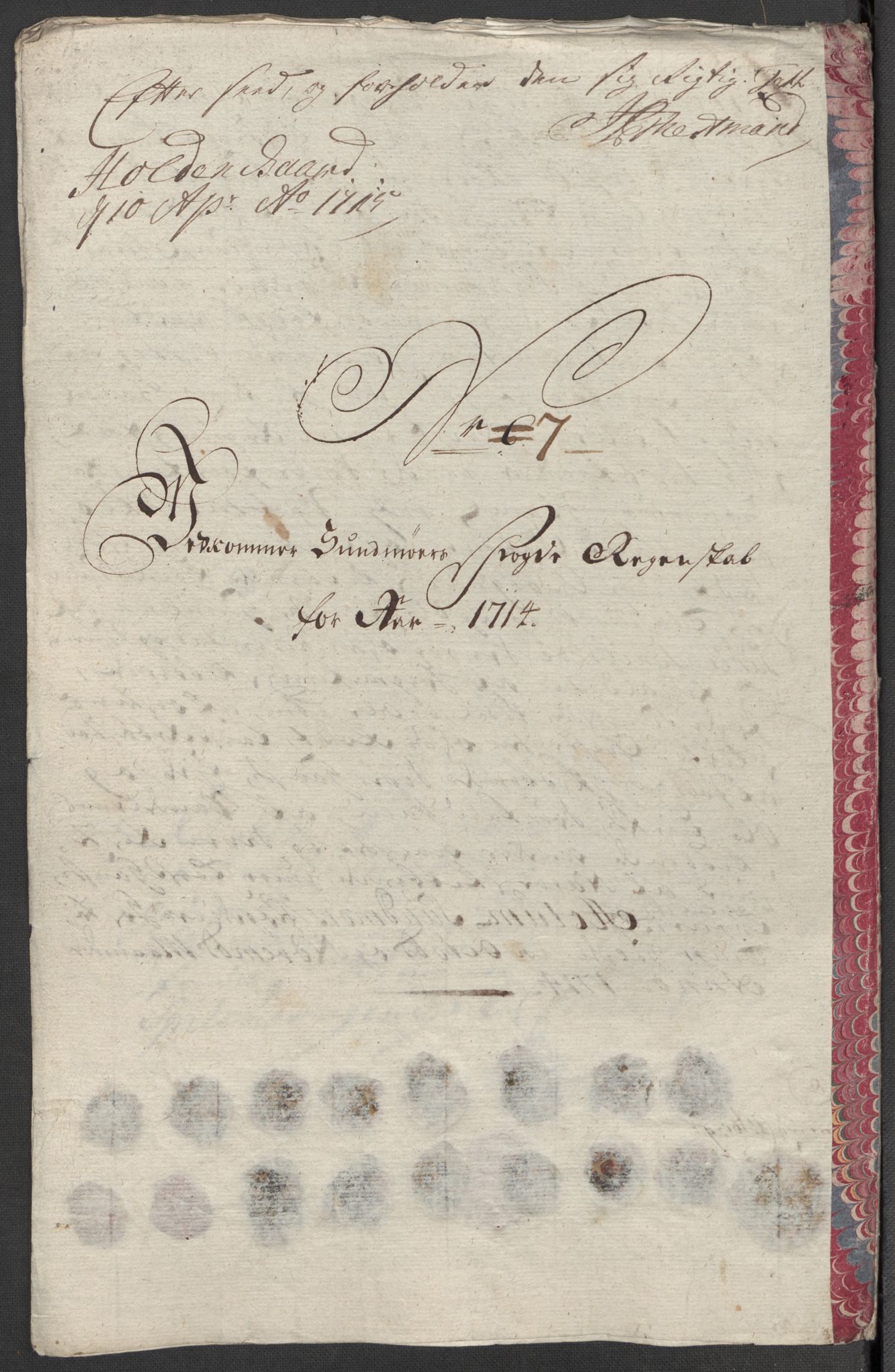 Rentekammeret inntil 1814, Reviderte regnskaper, Fogderegnskap, RA/EA-4092/R54/L3566: Fogderegnskap Sunnmøre, 1714, p. 187