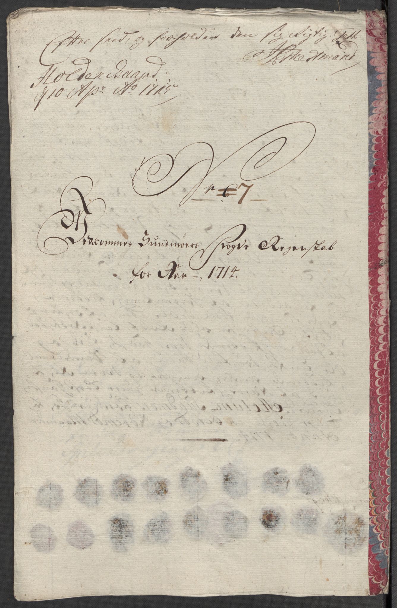 Rentekammeret inntil 1814, Reviderte regnskaper, Fogderegnskap, AV/RA-EA-4092/R54/L3566: Fogderegnskap Sunnmøre, 1714, p. 187