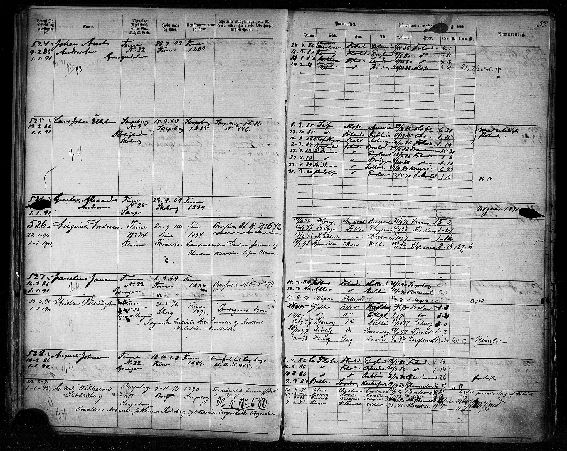 Sarpsborg mønstringskontor, AV/SAO-A-10569c/F/Fc/Fca/L0005: Annotasjonsrulle, 1881-1913, p. 37