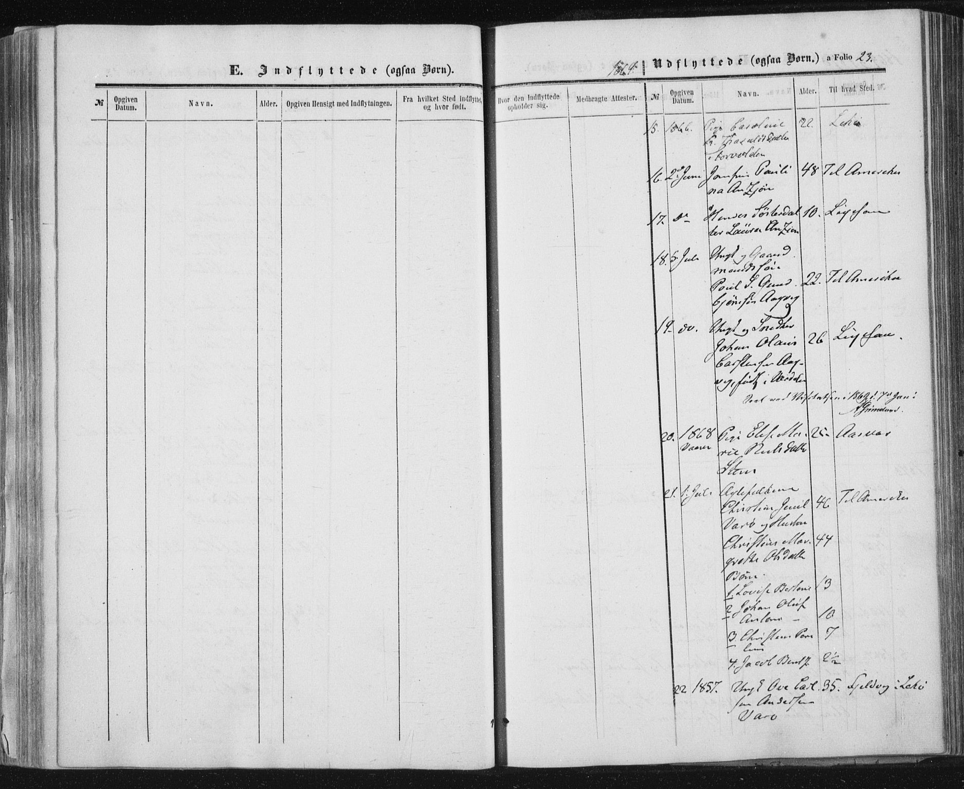 Ministerialprotokoller, klokkerbøker og fødselsregistre - Nord-Trøndelag, SAT/A-1458/784/L0670: Parish register (official) no. 784A05, 1860-1876, p. 23