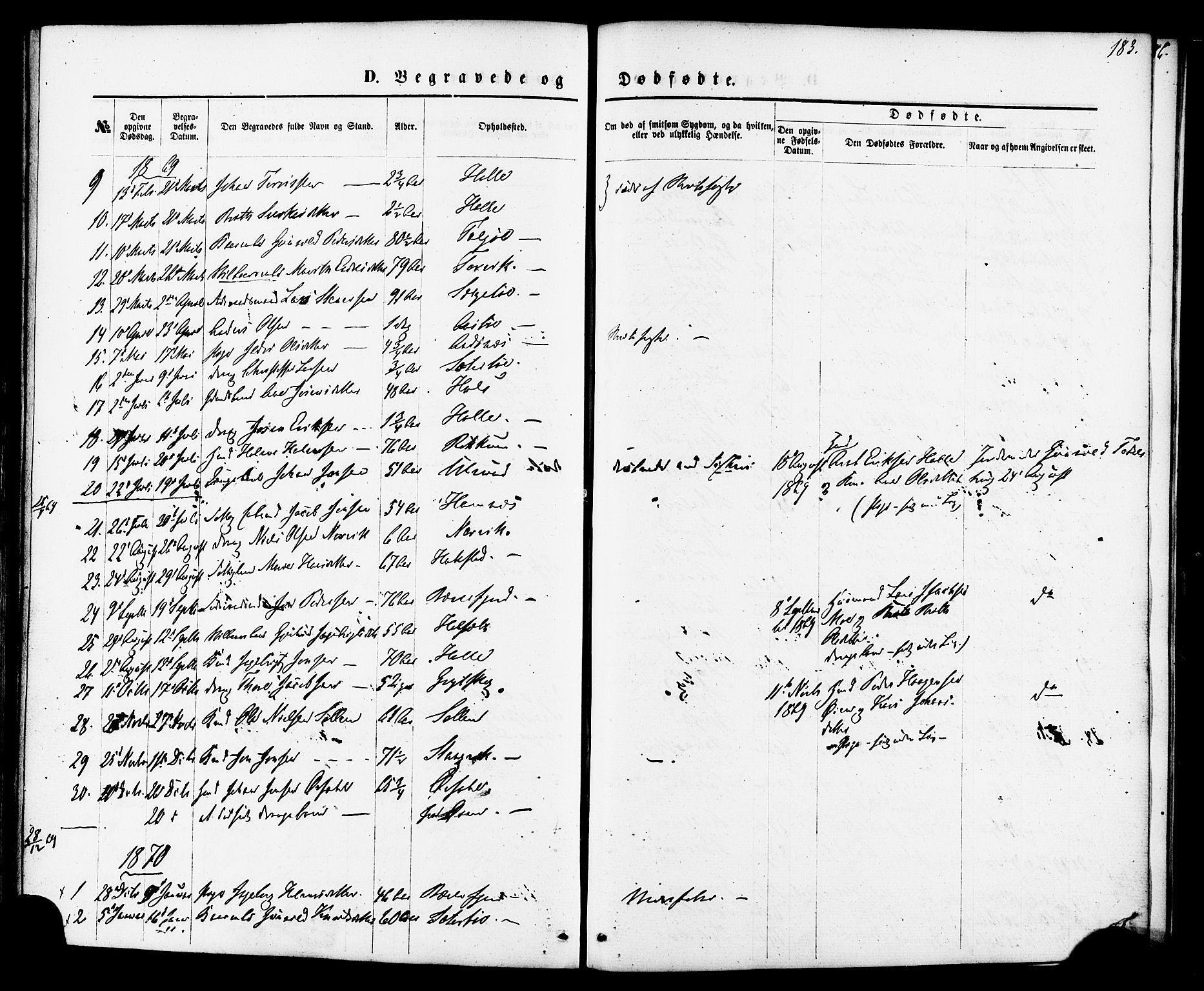 Ministerialprotokoller, klokkerbøker og fødselsregistre - Møre og Romsdal, AV/SAT-A-1454/592/L1027: Parish register (official) no. 592A05, 1865-1878, p. 183