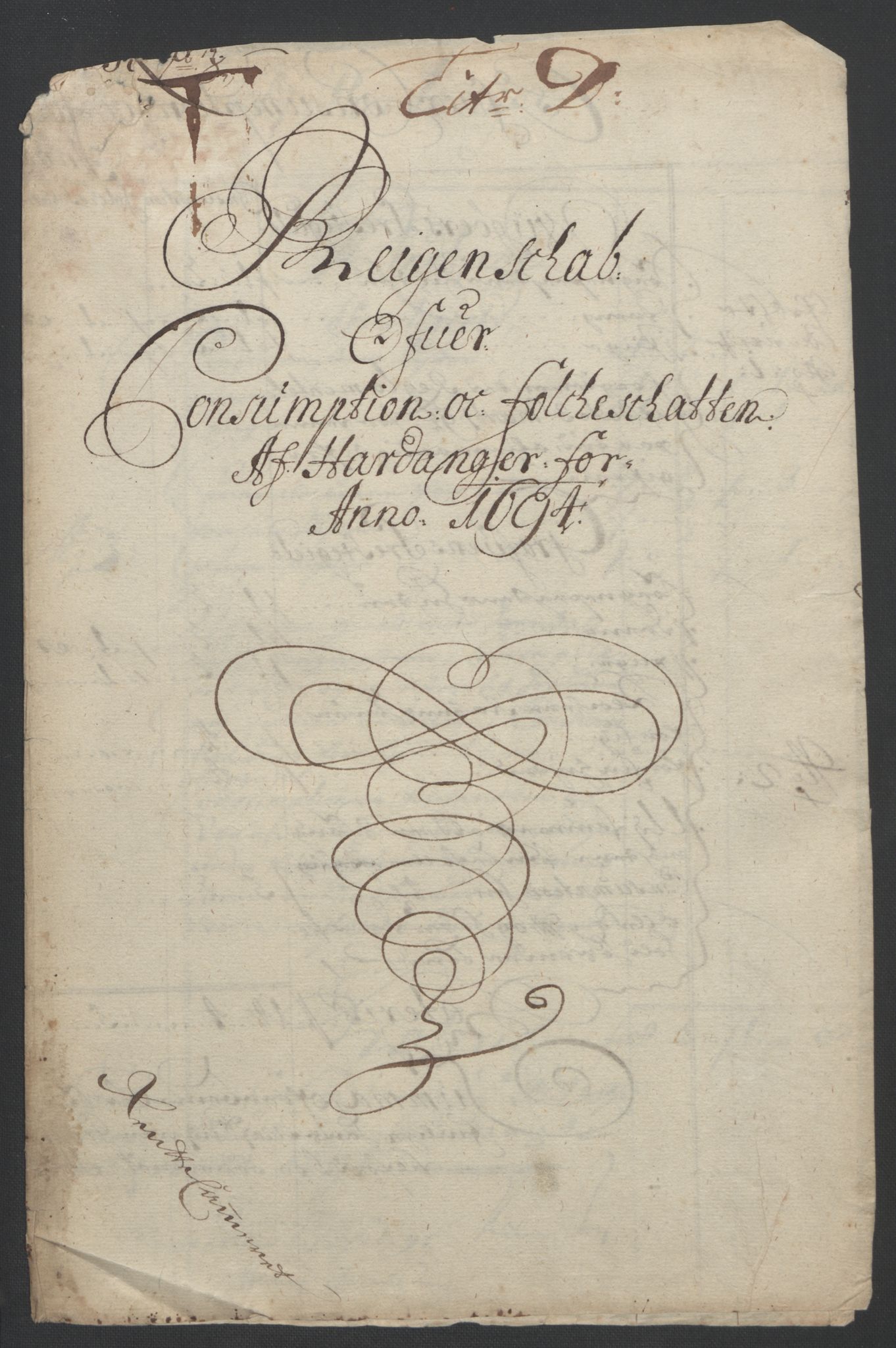 Rentekammeret inntil 1814, Reviderte regnskaper, Fogderegnskap, RA/EA-4092/R48/L2975: Fogderegnskap Sunnhordland og Hardanger, 1694, p. 311