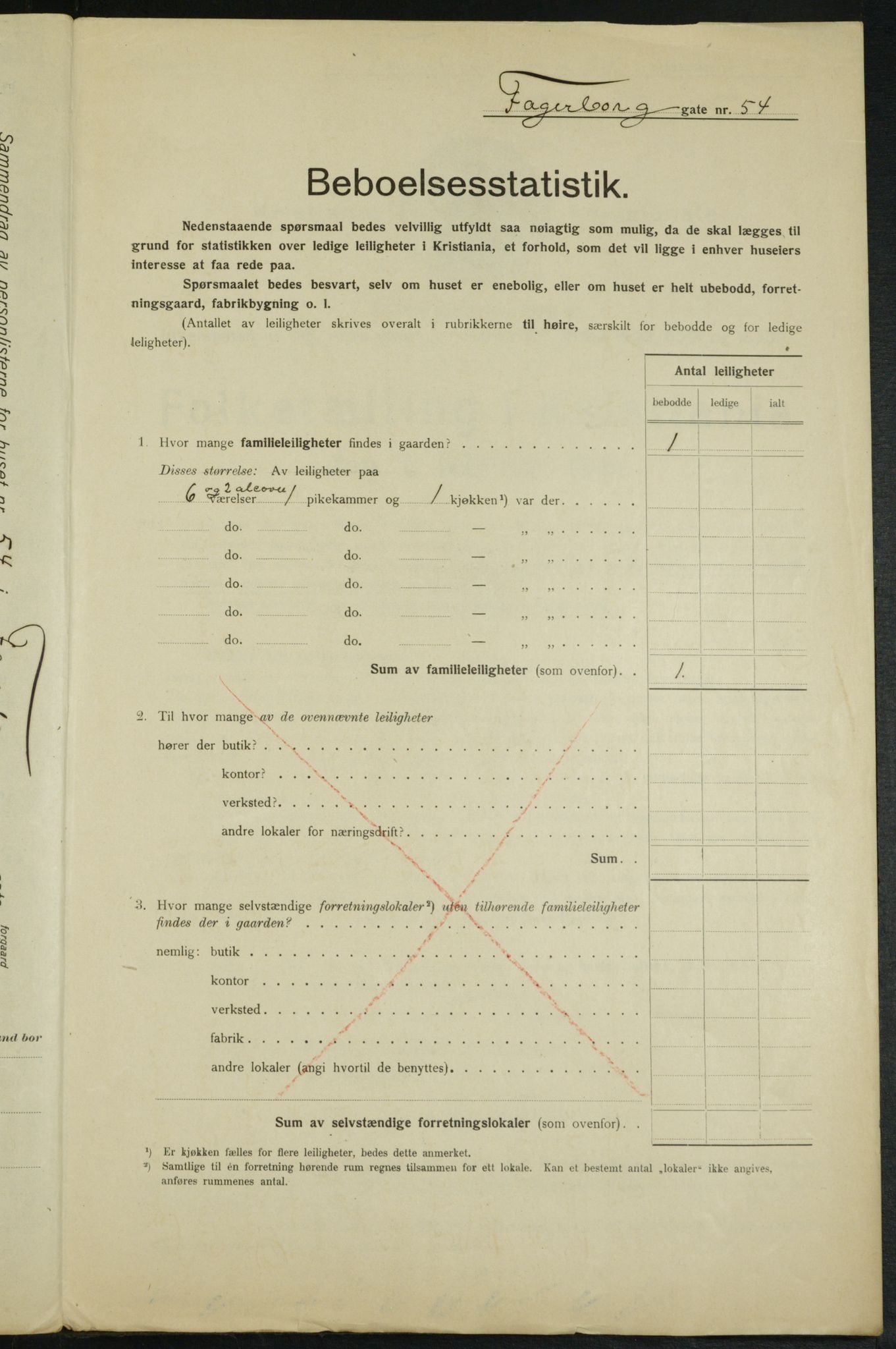 OBA, Municipal Census 1915 for Kristiania, 1915, p. 22632