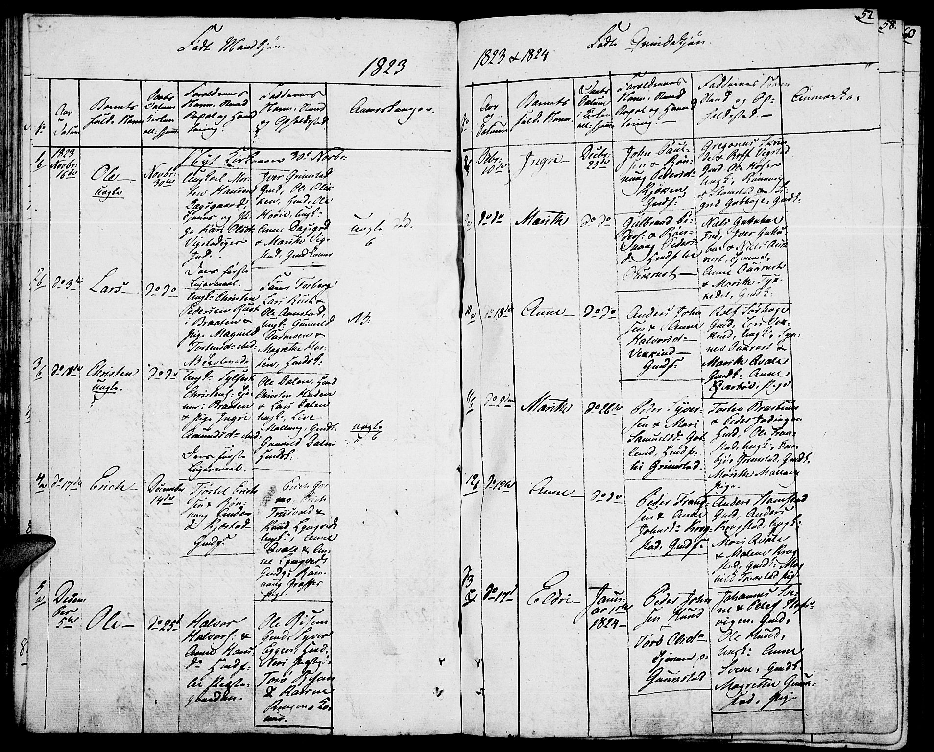 Lom prestekontor, SAH/PREST-070/K/L0003: Parish register (official) no. 3, 1801-1825, p. 57