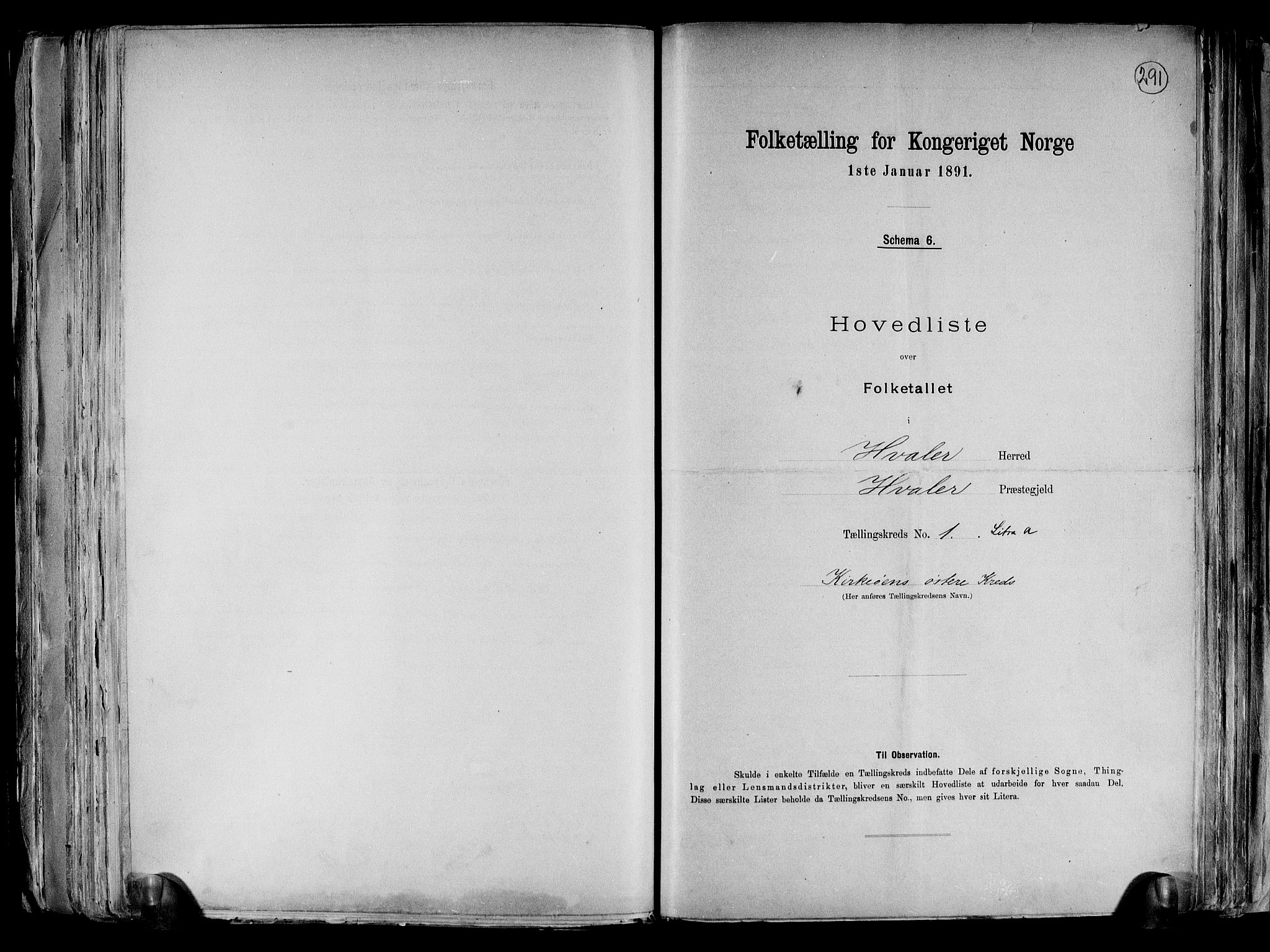RA, 1891 census for 0111 Hvaler, 1891, p. 4