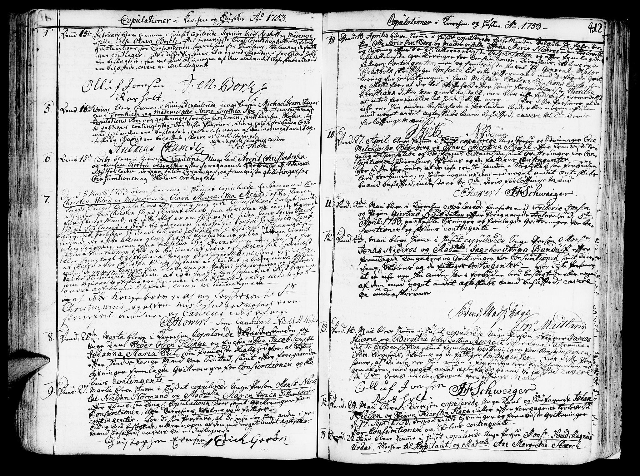 Ministerialprotokoller, klokkerbøker og fødselsregistre - Sør-Trøndelag, SAT/A-1456/602/L0103: Parish register (official) no. 602A01, 1732-1774, p. 412