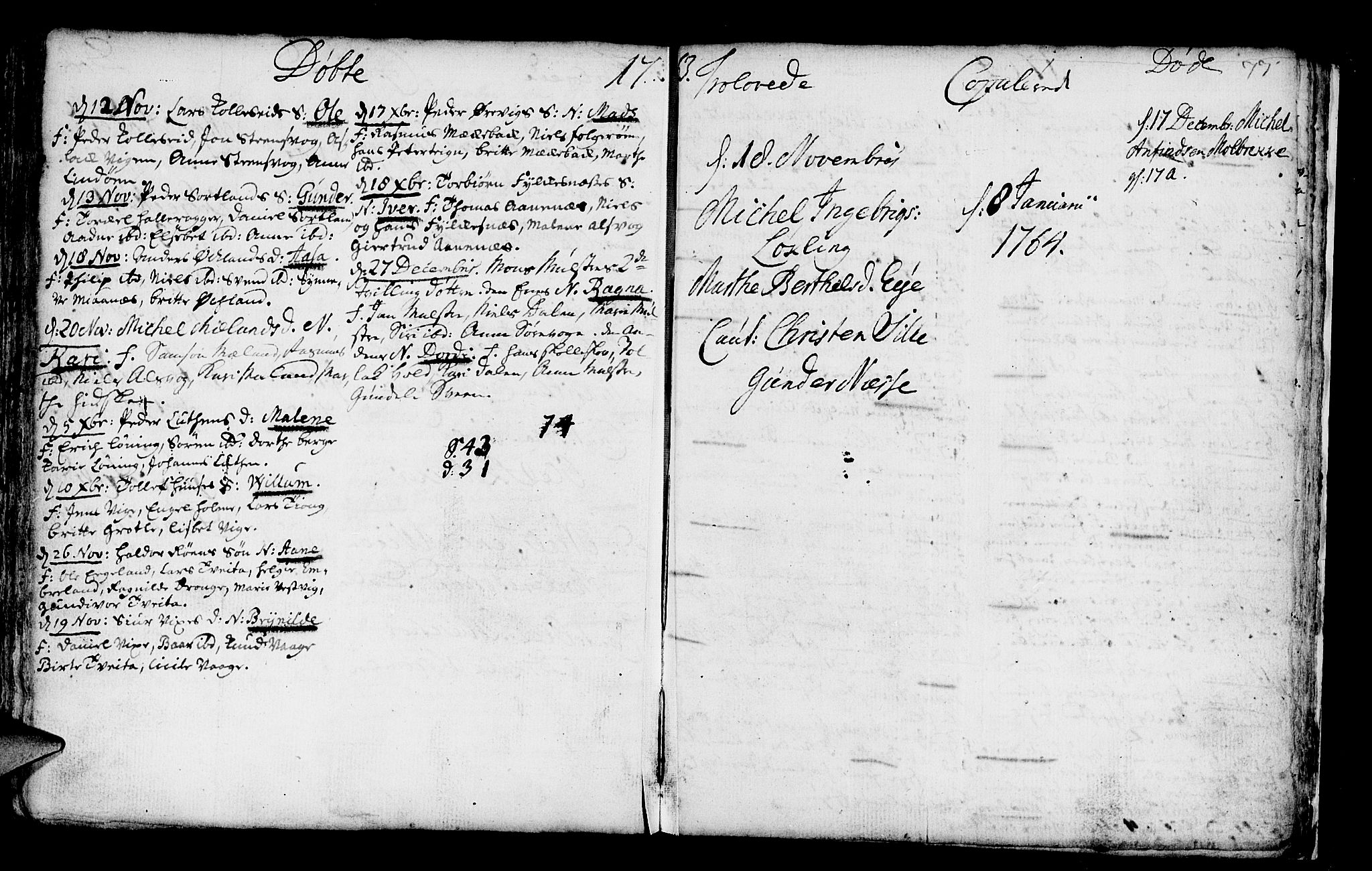 Finnås sokneprestembete, AV/SAB-A-99925/H/Ha/Haa/Haaa/L0002: Parish register (official) no. A 2, 1744-1764, p. 77