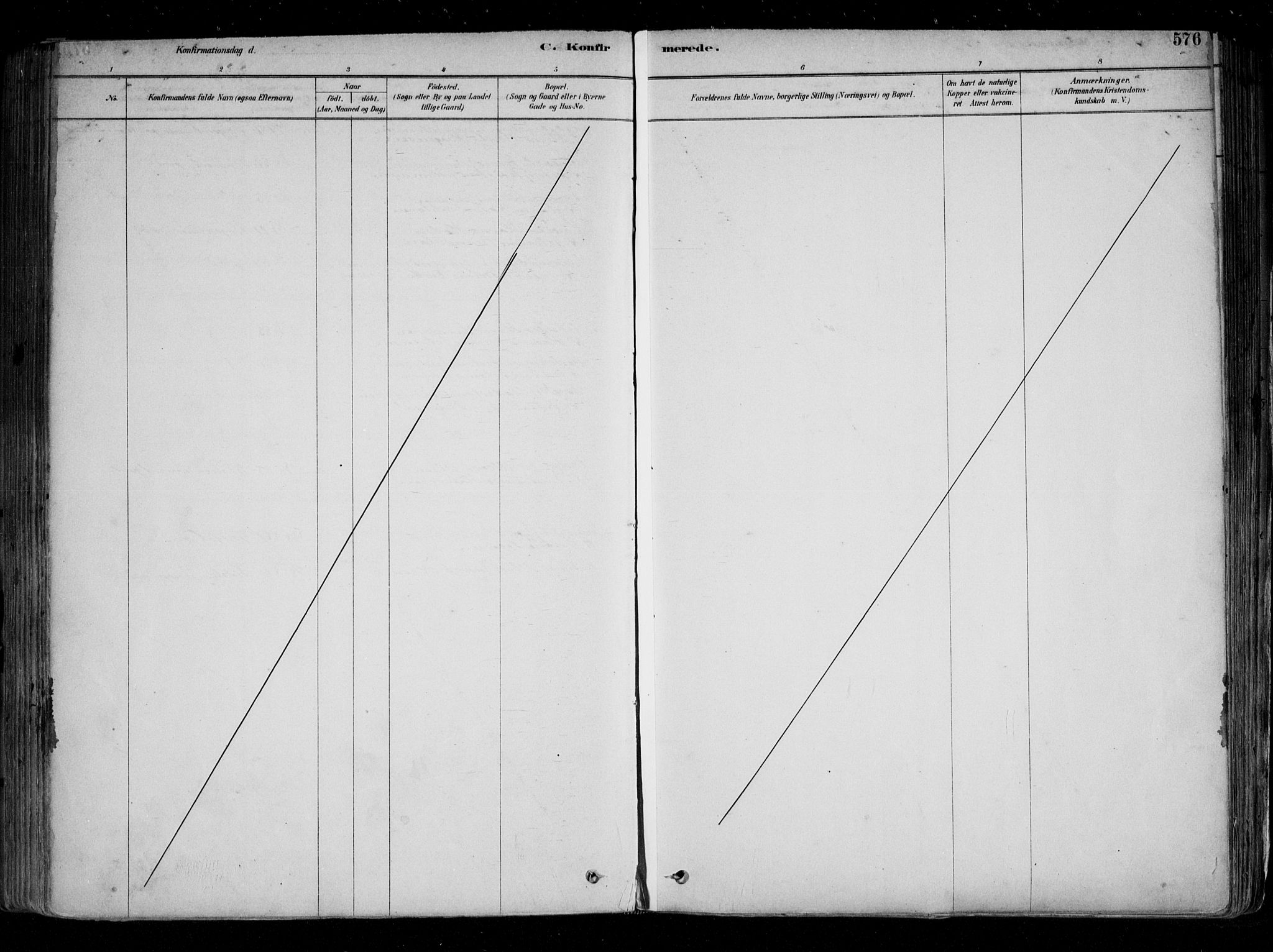 Fredrikstad domkirkes prestekontor Kirkebøker, AV/SAO-A-10906/F/Fa/L0004: Parish register (official) no. 4, 1878-1907, p. 576