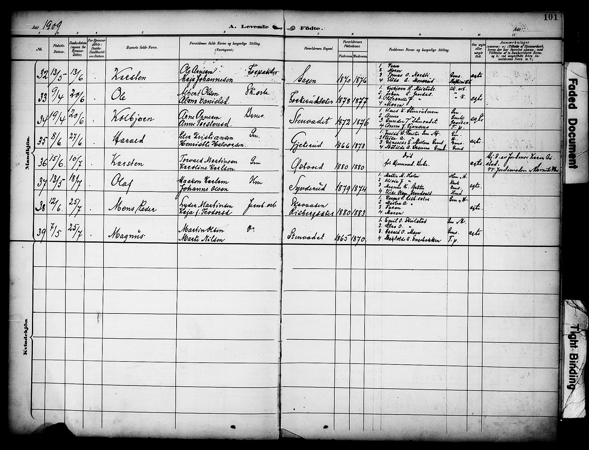 Grue prestekontor, AV/SAH-PREST-036/H/Ha/Haa/L0013: Parish register (official) no. 13, 1898-1910, p. 101