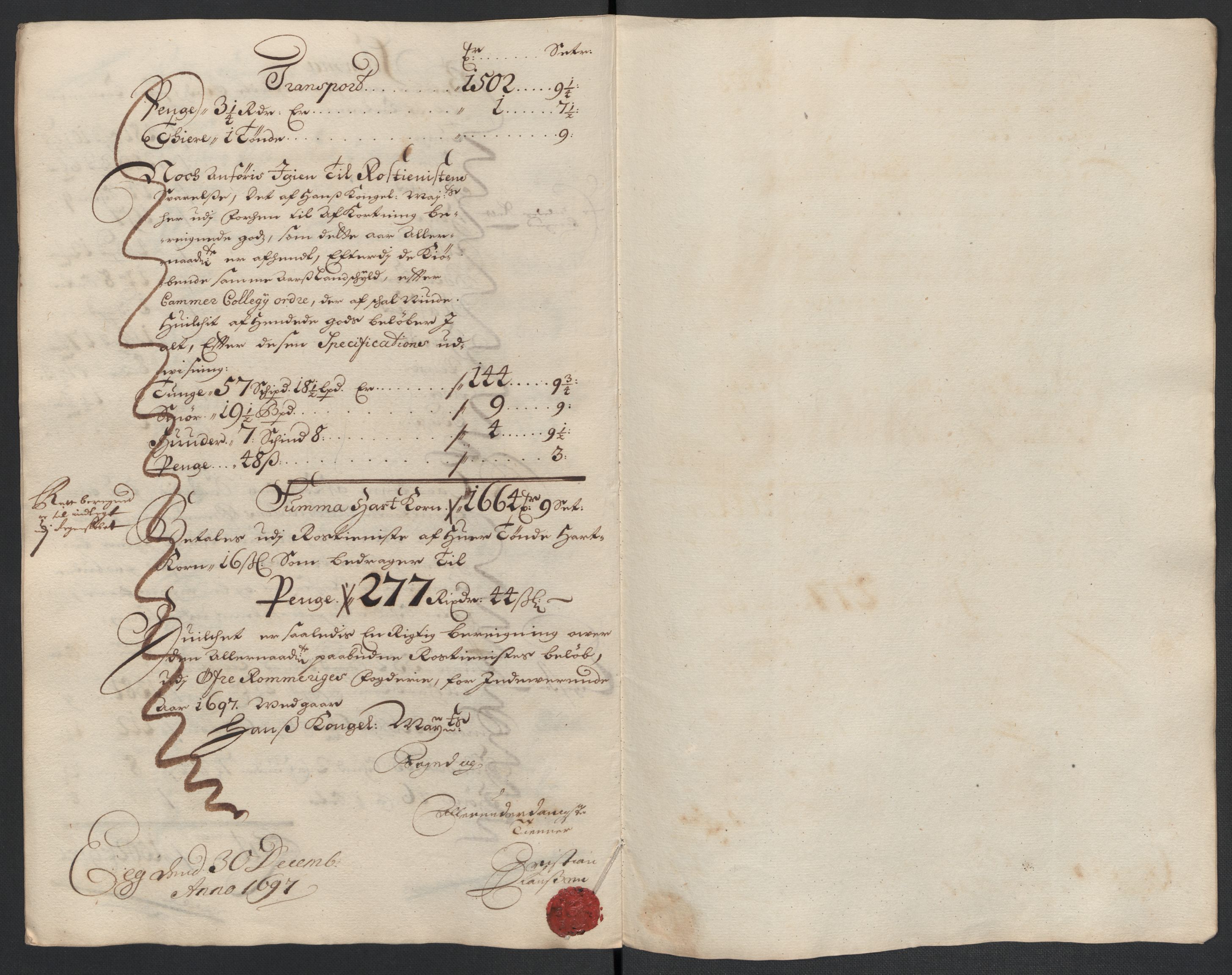 Rentekammeret inntil 1814, Reviderte regnskaper, Fogderegnskap, AV/RA-EA-4092/R12/L0709: Fogderegnskap Øvre Romerike, 1697, p. 266