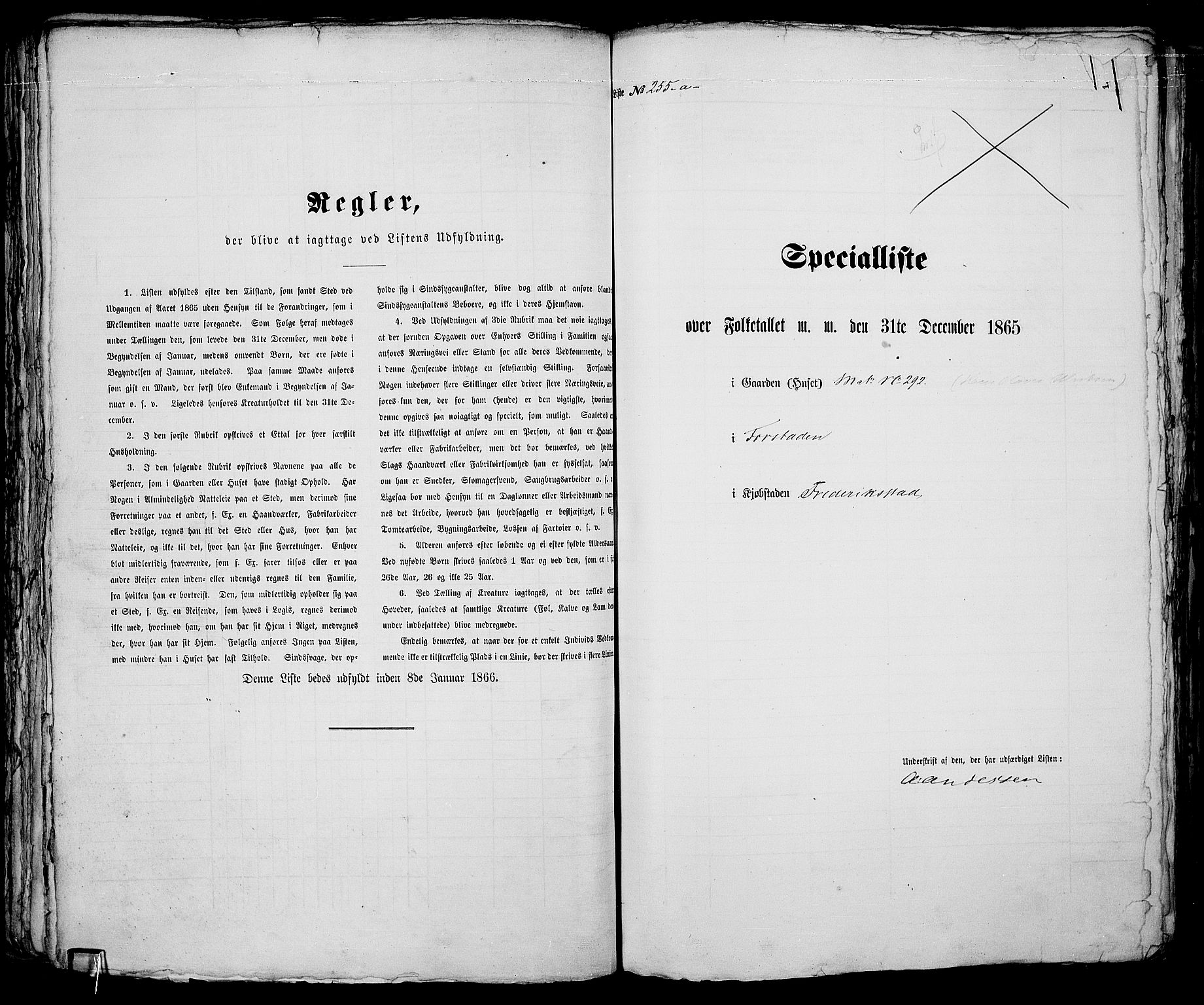 RA, 1865 census for Fredrikstad/Fredrikstad, 1865, p. 540