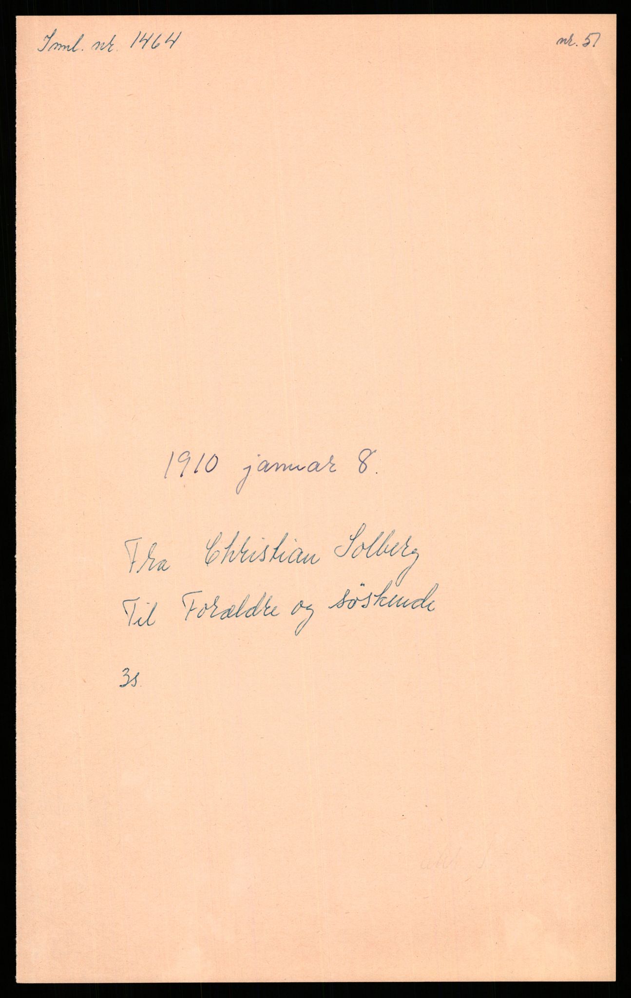 Samlinger til kildeutgivelse, Amerikabrevene, RA/EA-4057/F/L0009: Innlån fra Hedmark: Statsarkivet i Hamar - Wærenskjold, 1838-1914, p. 502