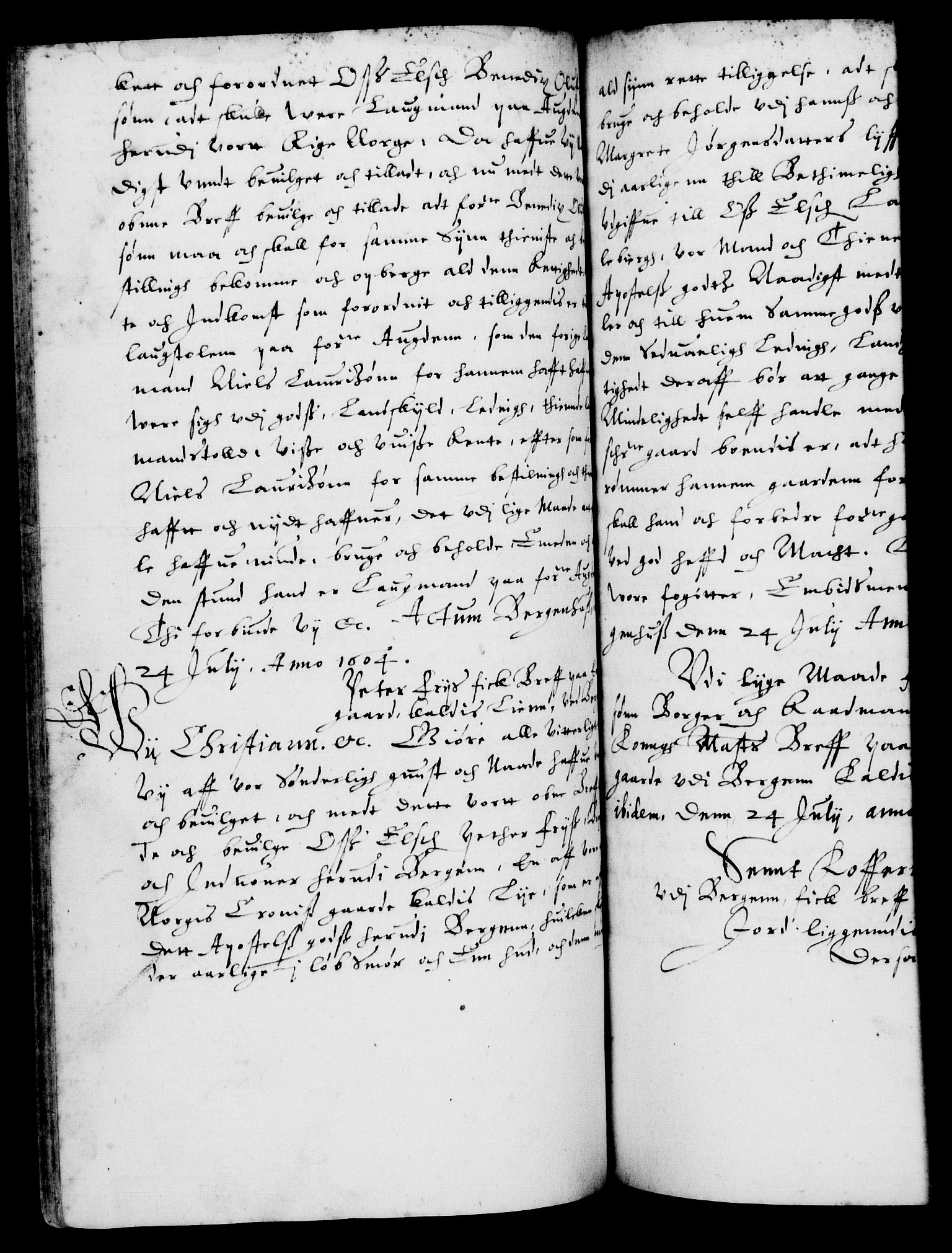 Danske Kanselli 1572-1799, AV/RA-EA-3023/F/Fc/Fca/Fcaa/L0003: Norske registre (mikrofilm), 1596-1616, p. 227b