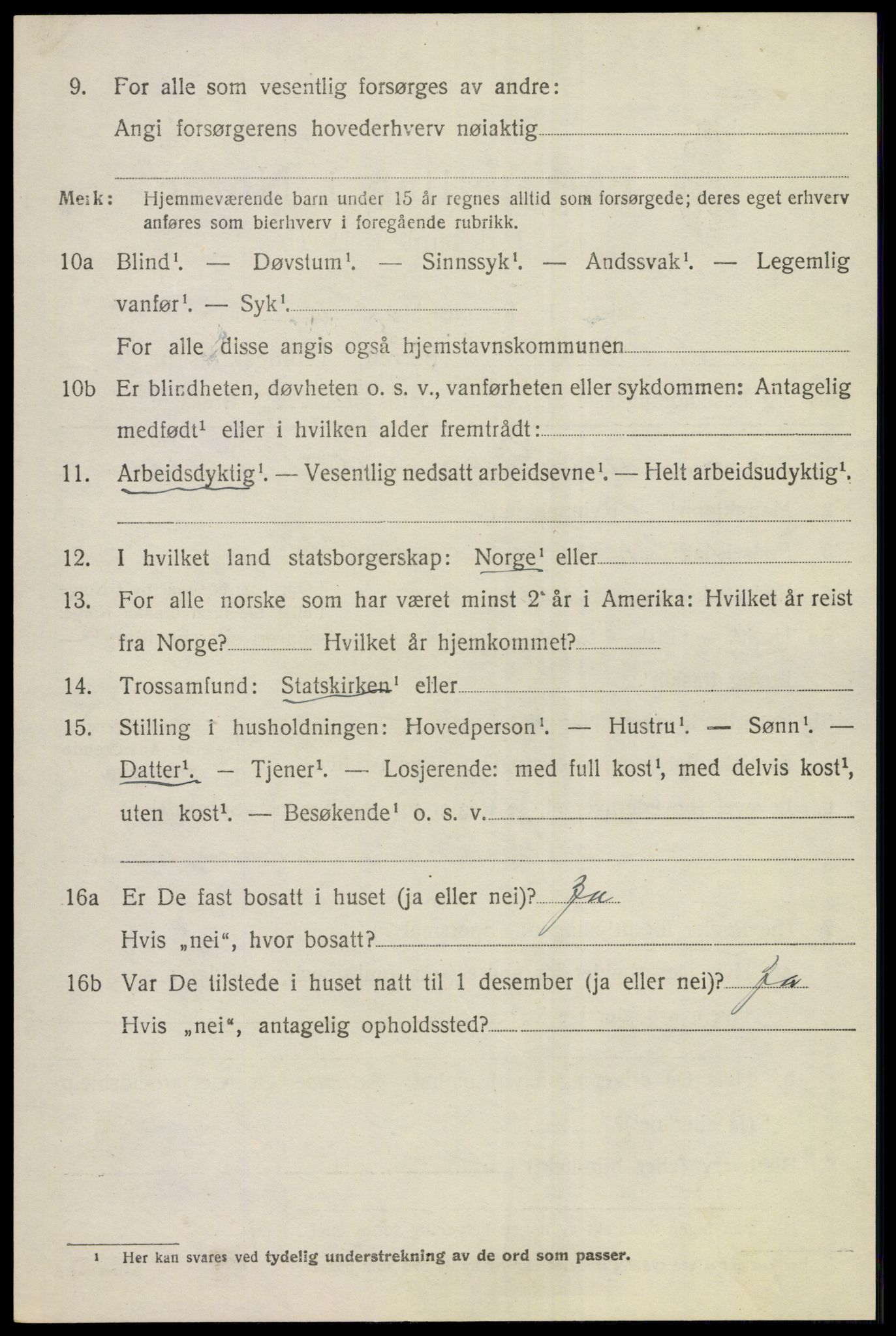 SAKO, 1920 census for Hole, 1920, p. 3548