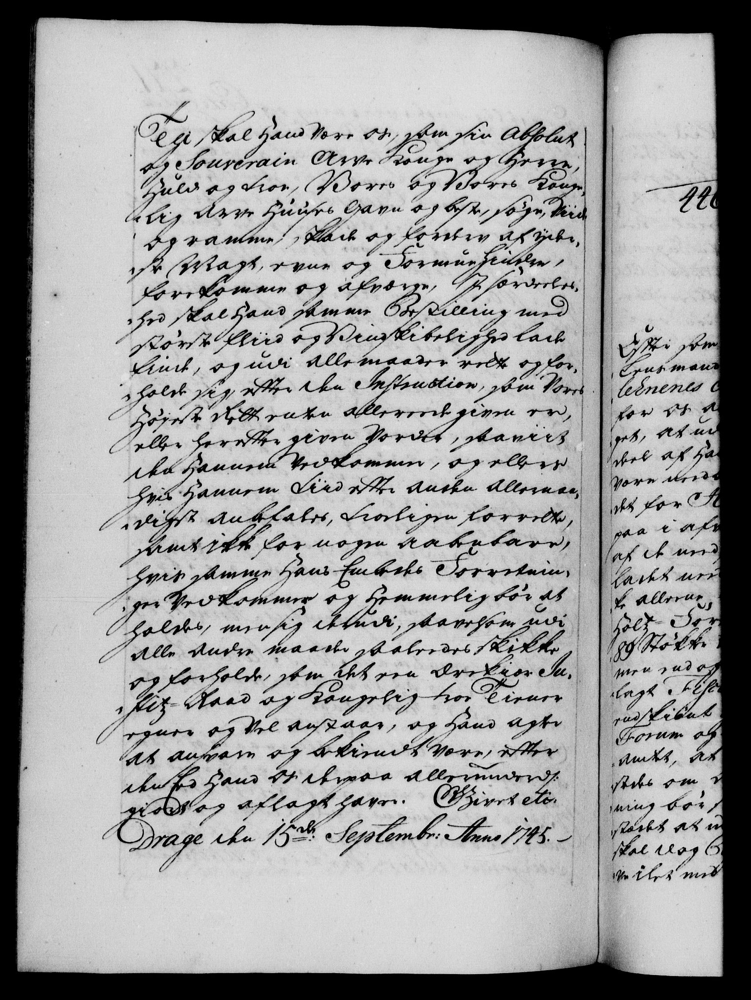 Danske Kanselli 1572-1799, RA/EA-3023/F/Fc/Fca/Fcaa/L0034: Norske registre, 1745-1746, p. 271b