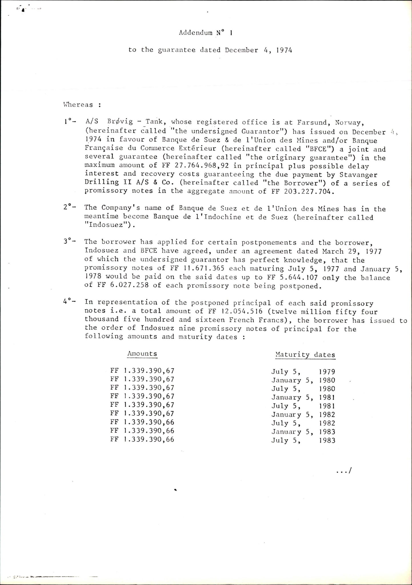 Pa 1503 - Stavanger Drilling AS, AV/SAST-A-101906/2/E/Ea/Eaa/L0003: Sak og korrespondanse, 1974-1984