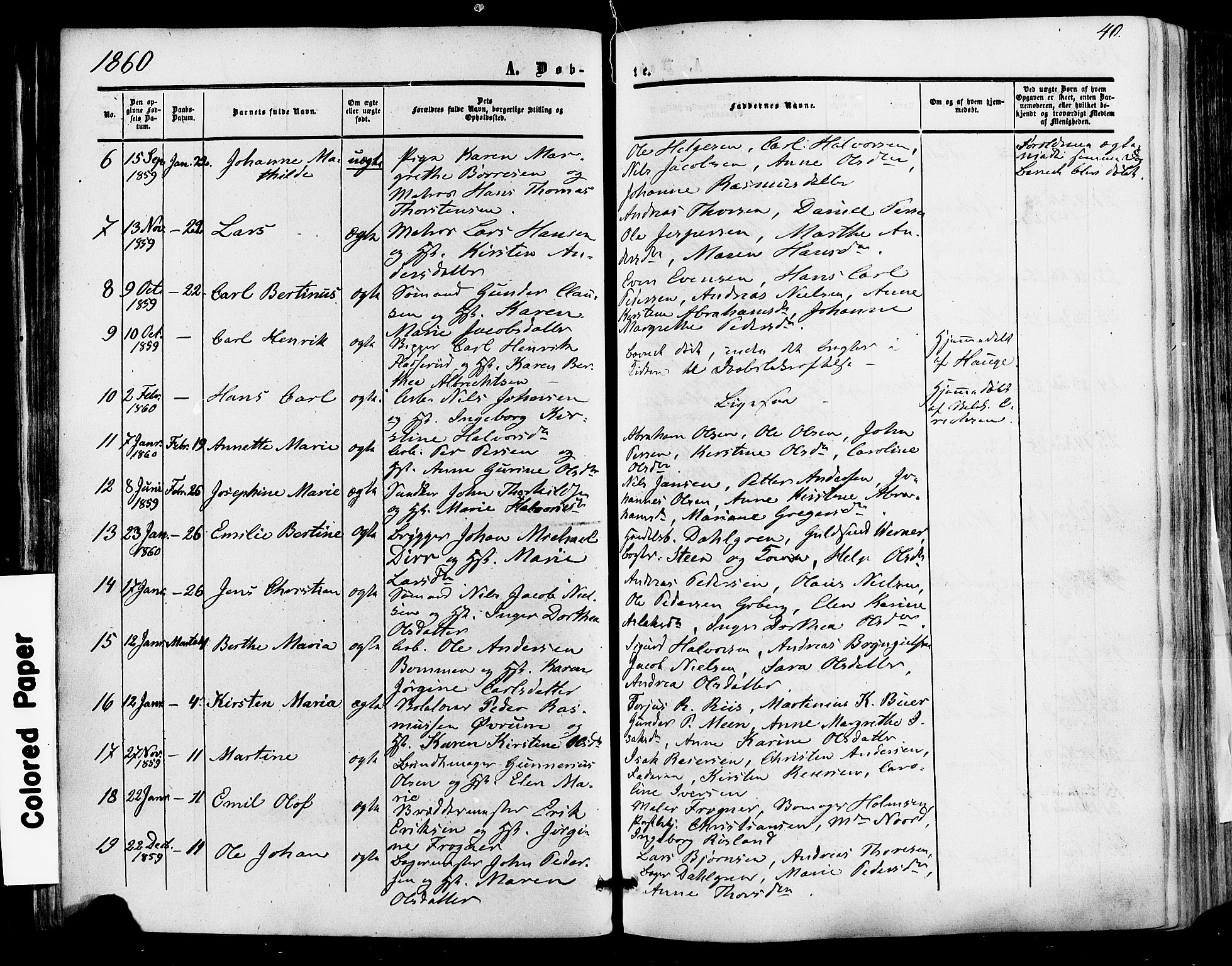 Skien kirkebøker, SAKO/A-302/F/Fa/L0007: Parish register (official) no. 7, 1856-1865, p. 40