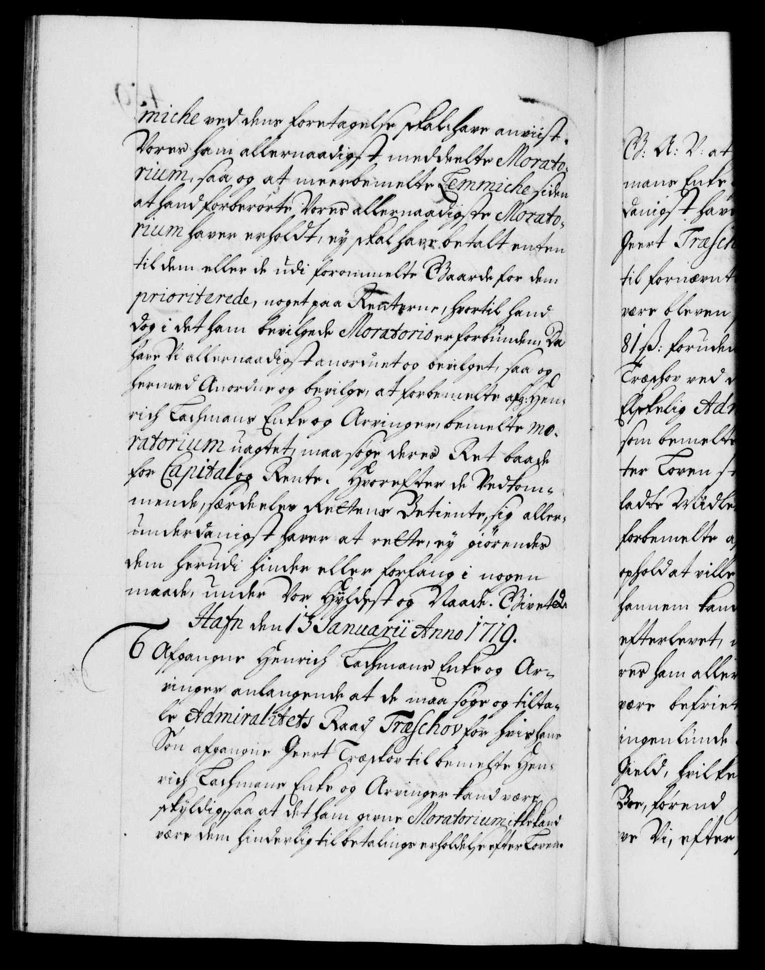 Danske Kanselli 1572-1799, AV/RA-EA-3023/F/Fc/Fca/Fcaa/L0022: Norske registre, 1716-1719, p. 459b