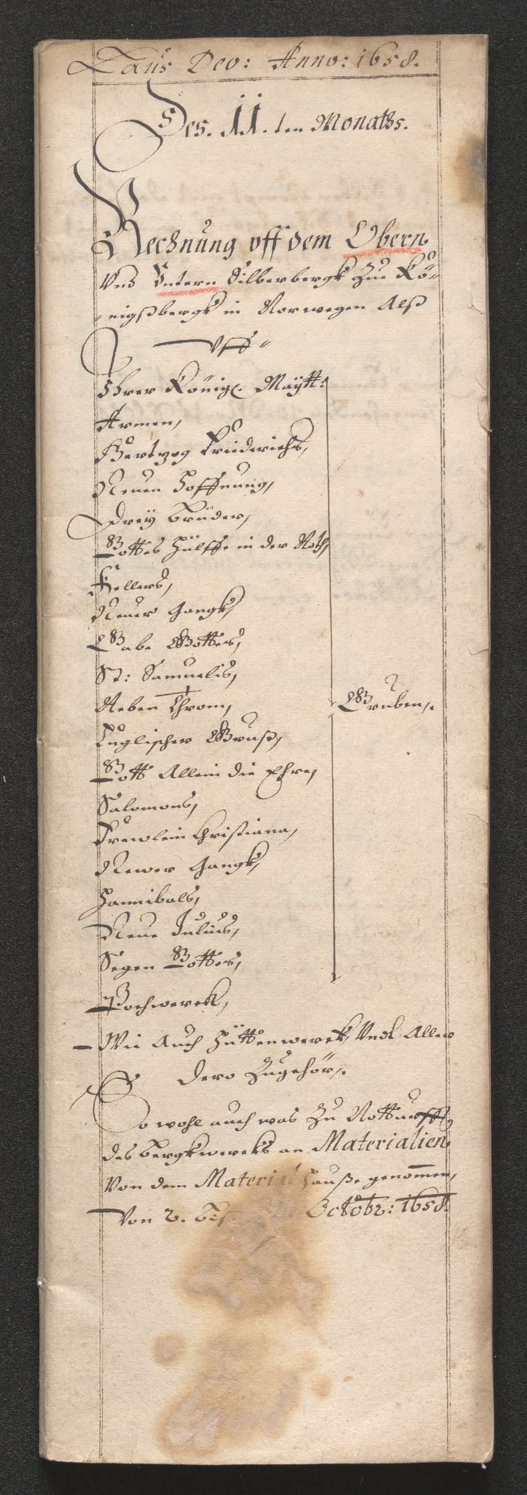 Kongsberg Sølvverk 1623-1816, SAKO/EA-3135/001/D/Dc/Dcd/L0033: Utgiftsregnskap for gruver m.m. , 1658, p. 578