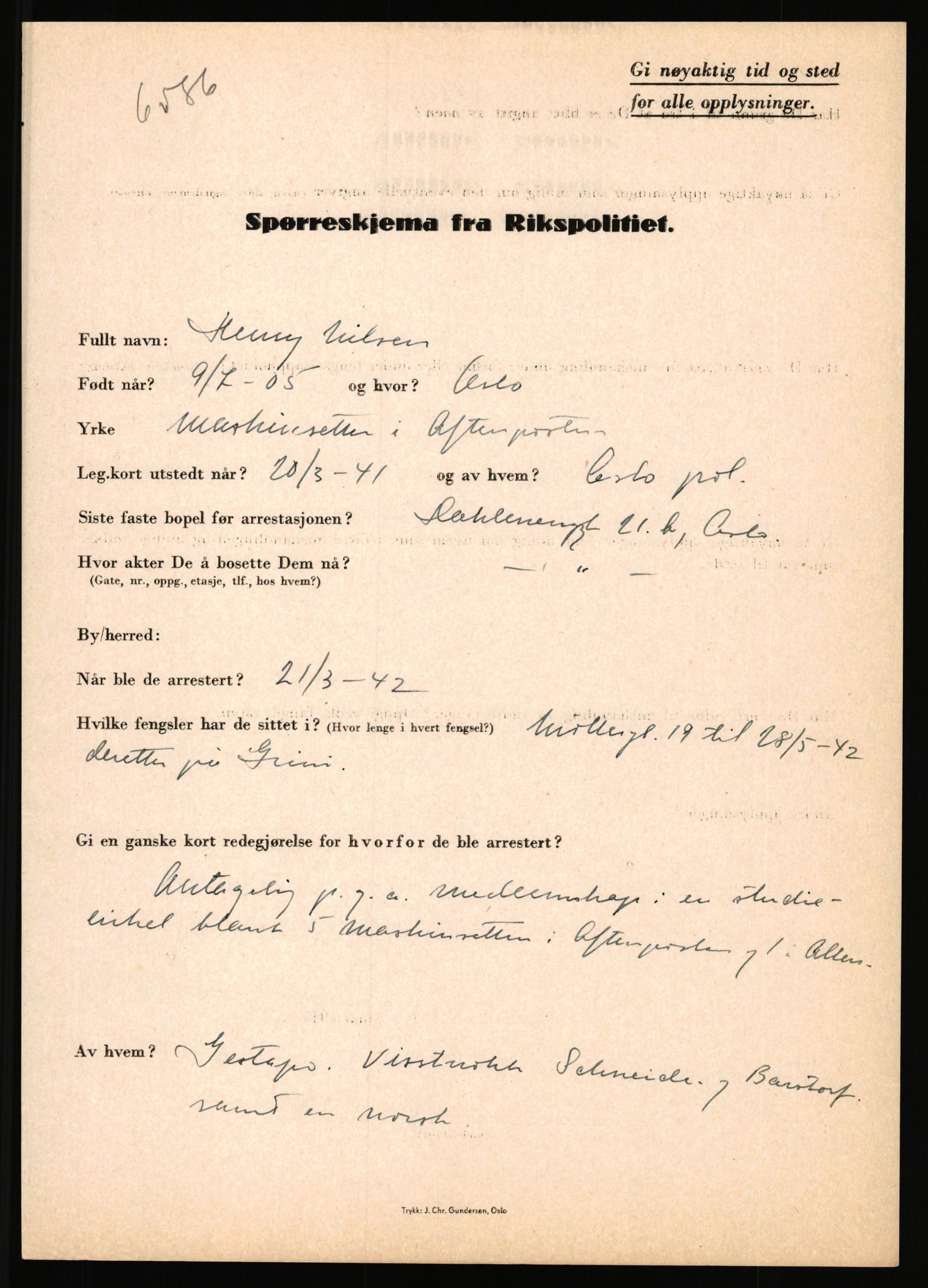 Rikspolitisjefen, AV/RA-S-1560/L/L0012: Mogensen, Øivind - Noraas, Lars, 1940-1945, p. 660