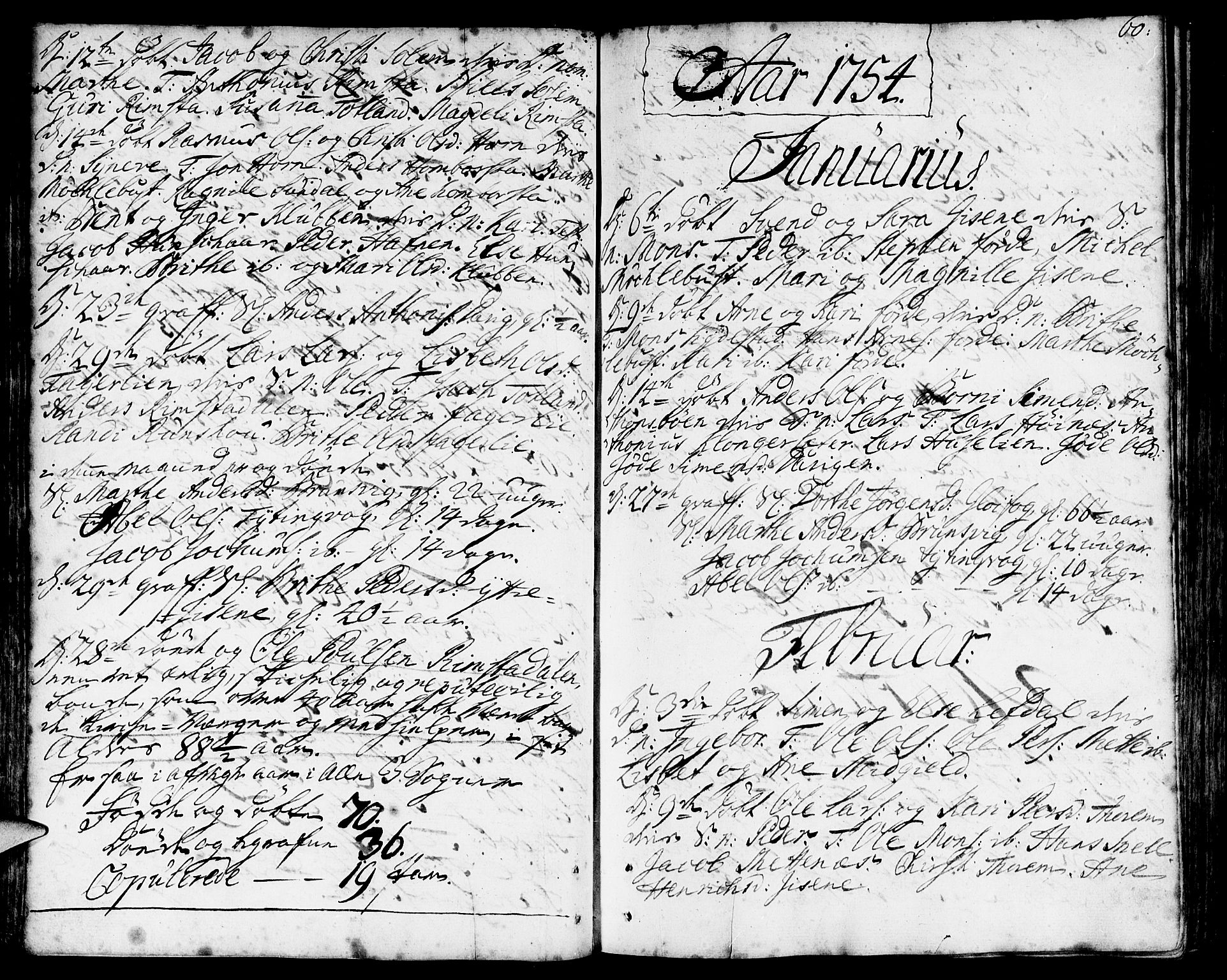 Davik sokneprestembete, SAB/A-79701/H/Haa/Haaa/L0002: Parish register (official) no. A 2, 1742-1816, p. 60