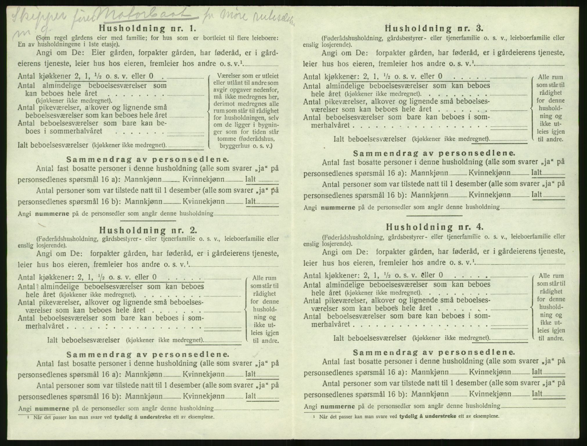 SAT, 1920 census for Volda, 1920, p. 517