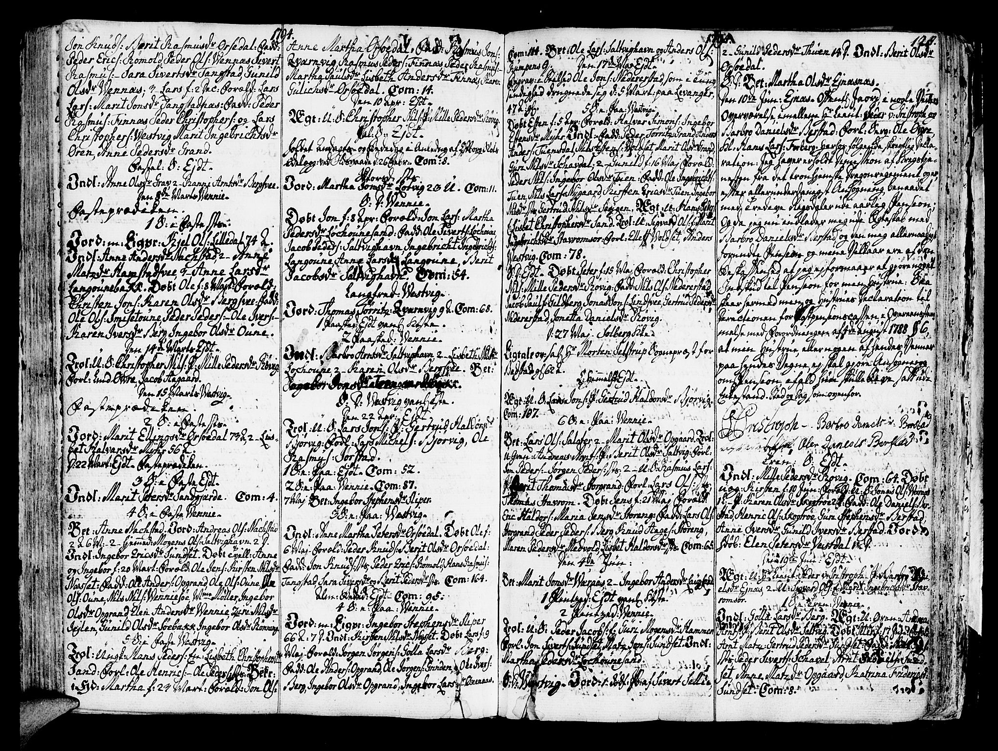 Ministerialprotokoller, klokkerbøker og fødselsregistre - Nord-Trøndelag, SAT/A-1458/722/L0216: Parish register (official) no. 722A03, 1756-1816, p. 128