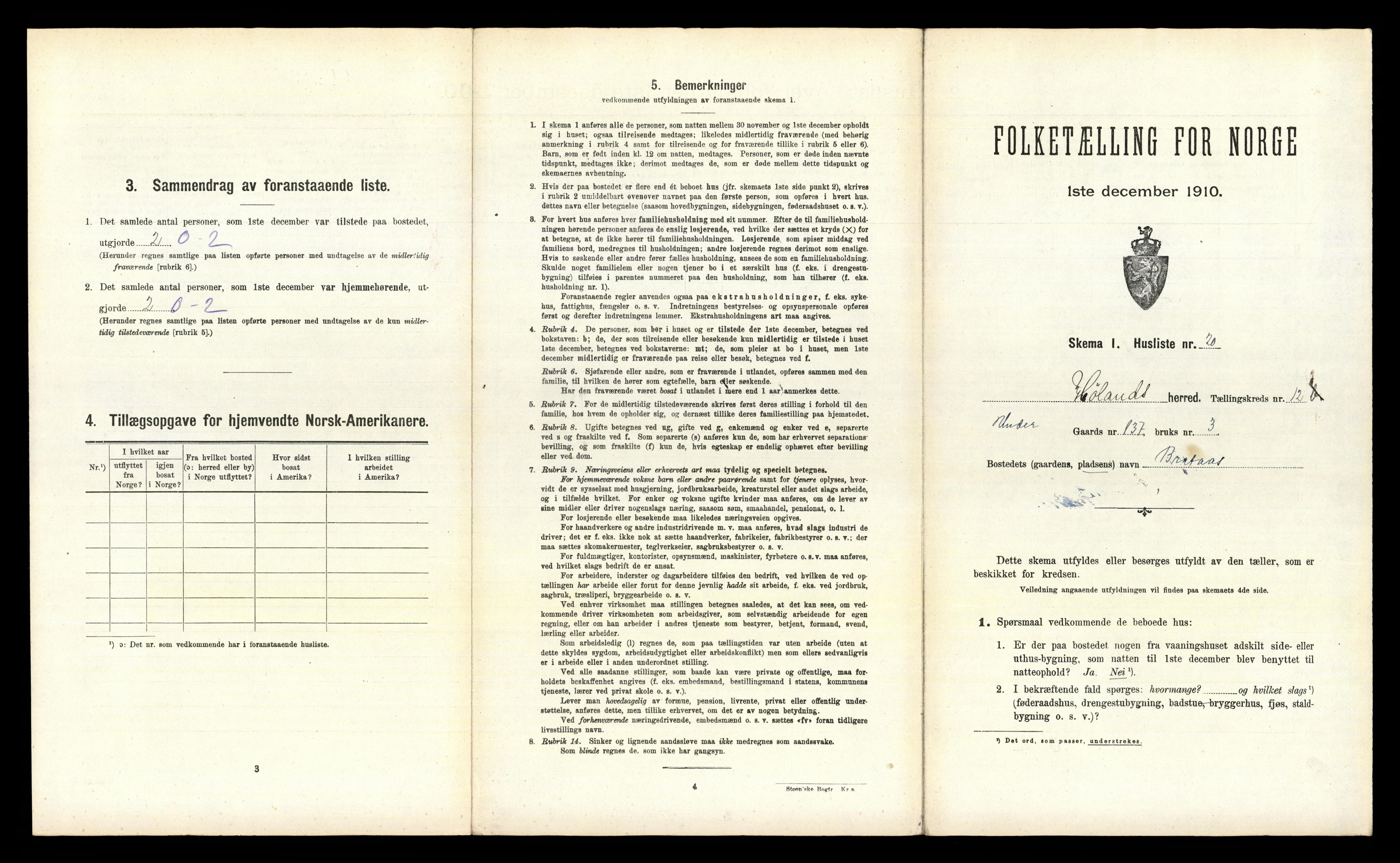 RA, 1910 census for Høland, 1910, p. 1731