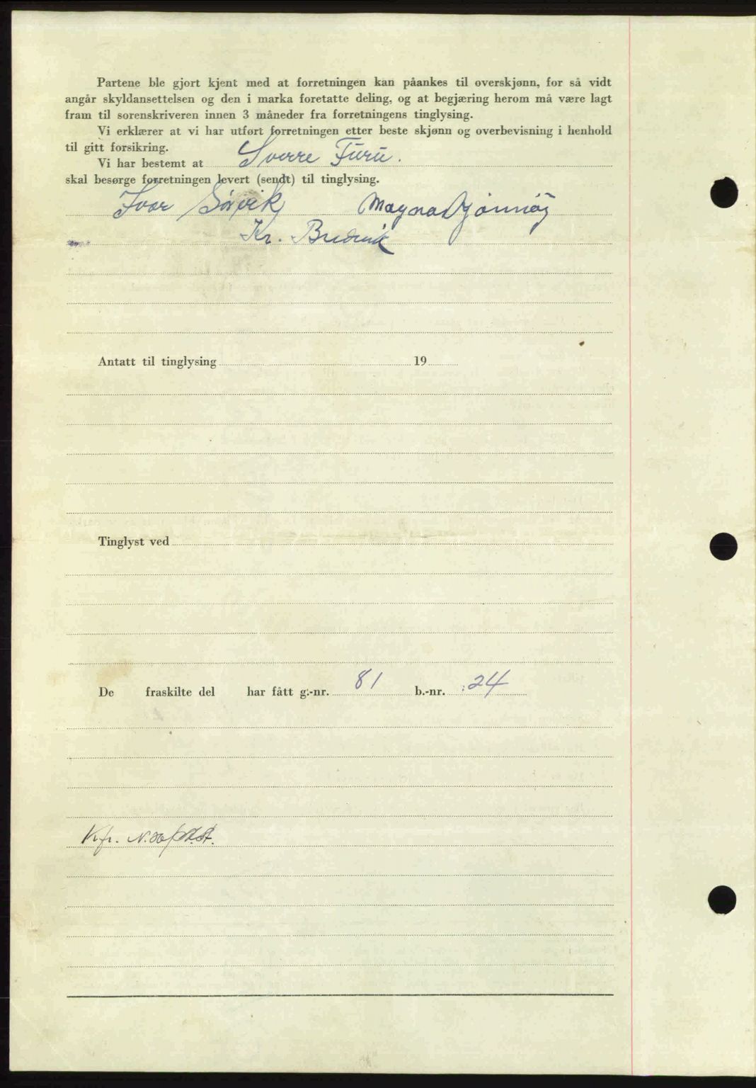 Nordmøre sorenskriveri, AV/SAT-A-4132/1/2/2Ca: Mortgage book no. A107, 1947-1948, Diary no: : 2/1948