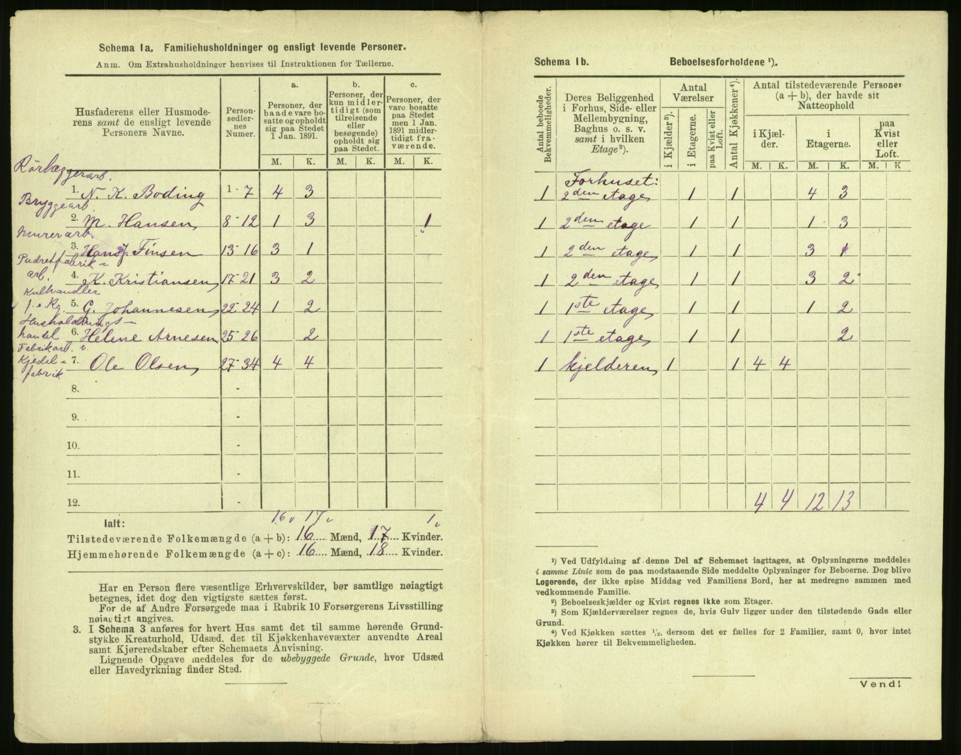 RA, 1891 census for 0301 Kristiania, 1891, p. 165118